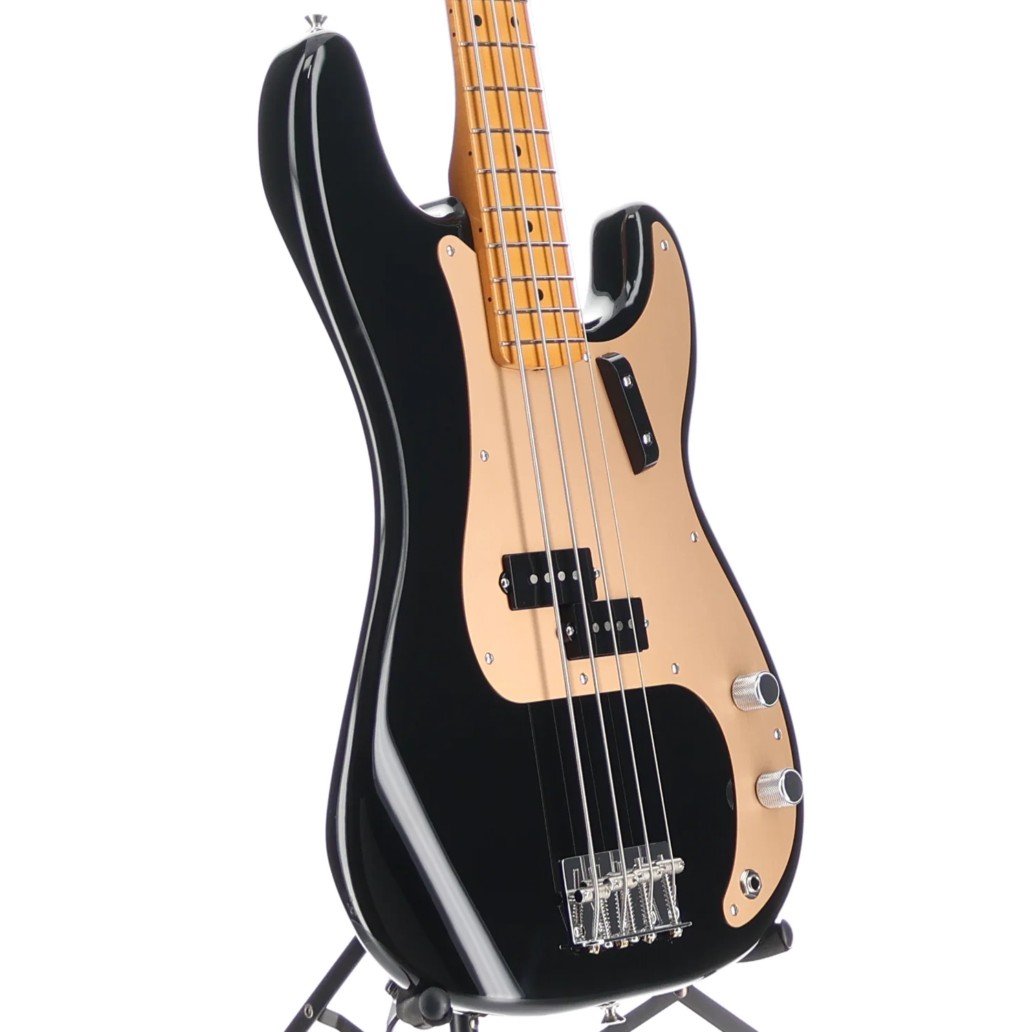 Fender Vintera II '50s Precision Bass, Black, Maple Fingerboard, Expert Setup (C1) (35241) - Image 3