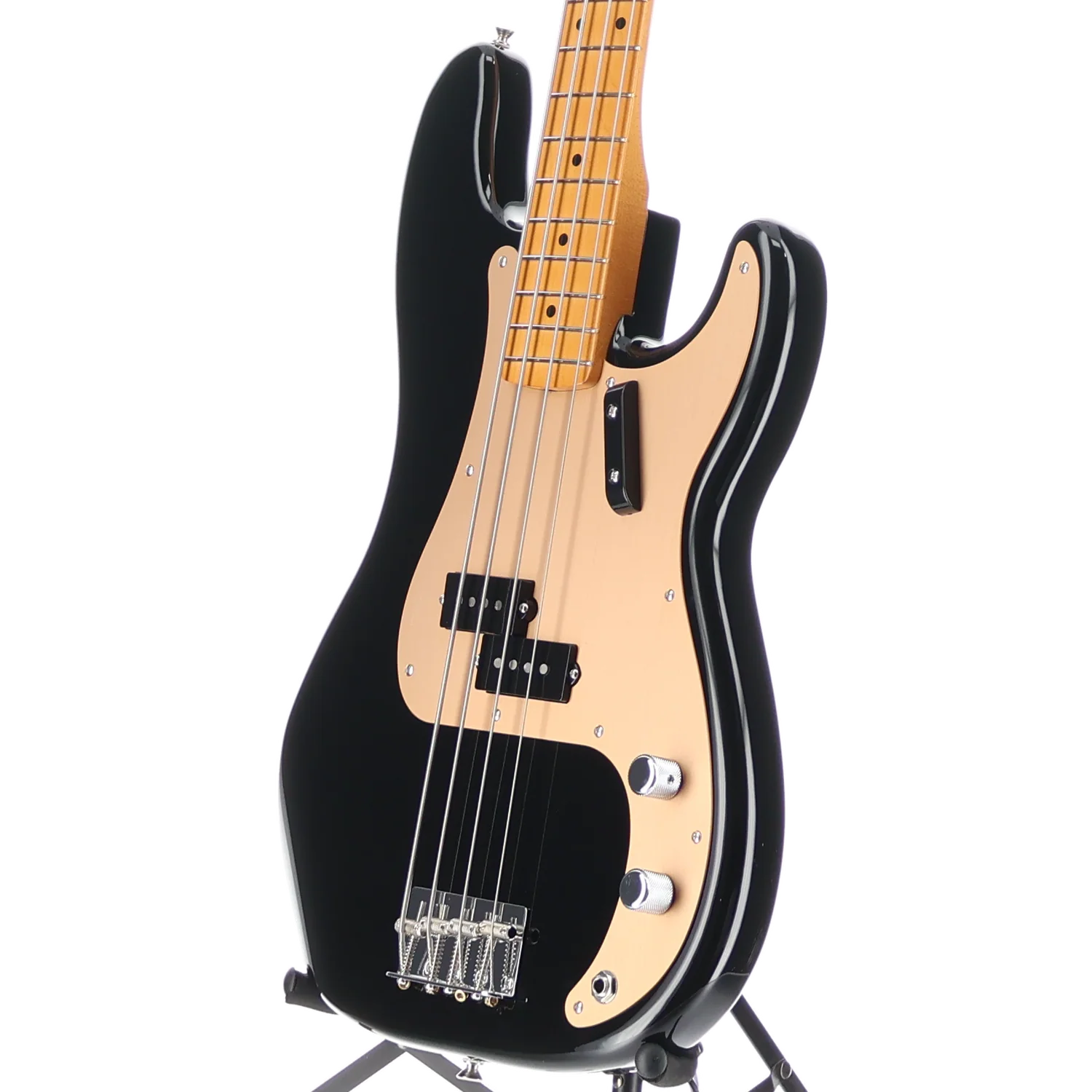 Fender Vintera II '50s Precision Bass, Black, Maple Fingerboard, Expert Setup (C1) (35241) - Image 4
