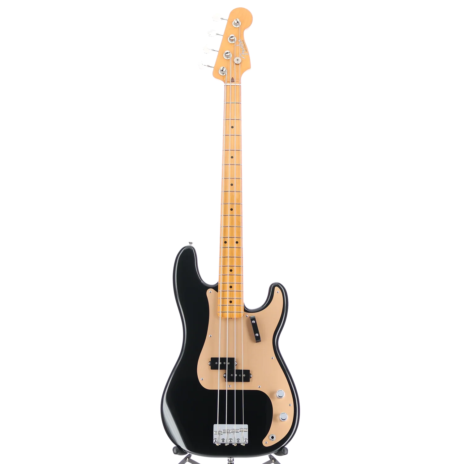 Fender Vintera II '50s Precision Bass, Black, Maple Fingerboard, Expert Setup (C1) (35241) - Image 5