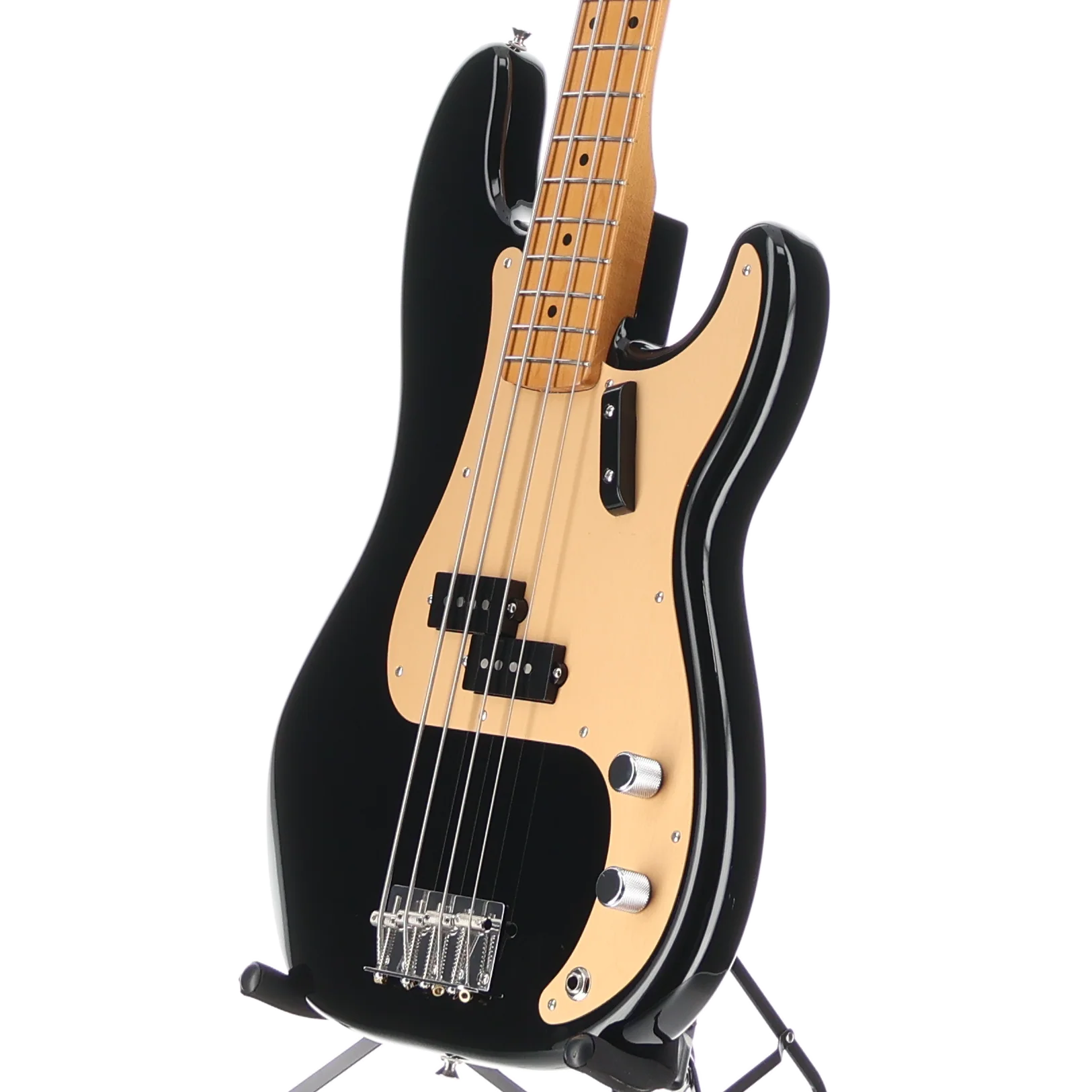 Fender Vintera II '50s Precision Bass, Black, Maple Fingerboard, Professional Setup (AA9) (10685) - Image 4