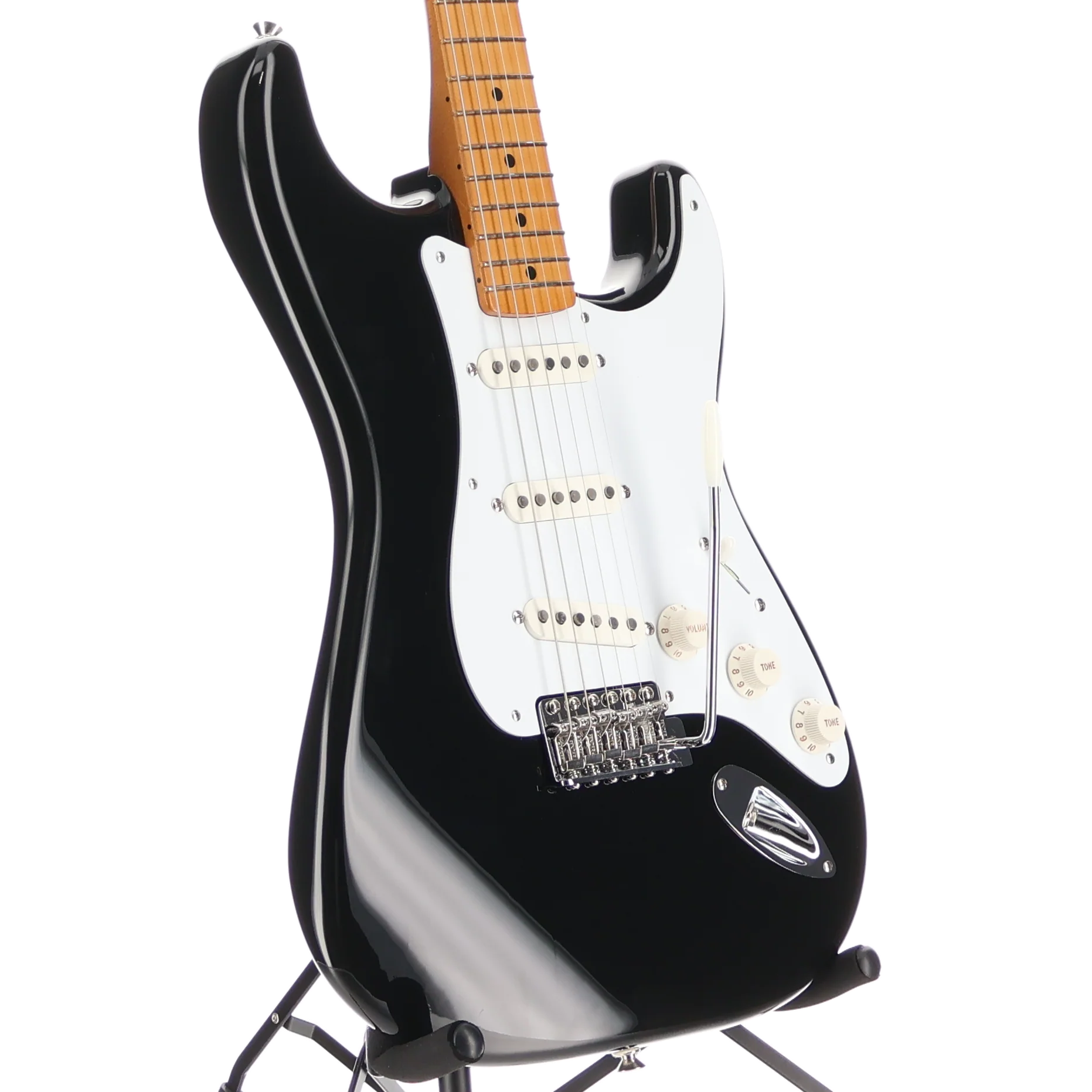 Fender Vintera II '50s Stratocaster, Maple Fingerboard, Black, Fully Tested (I2) (42384) - Image 3