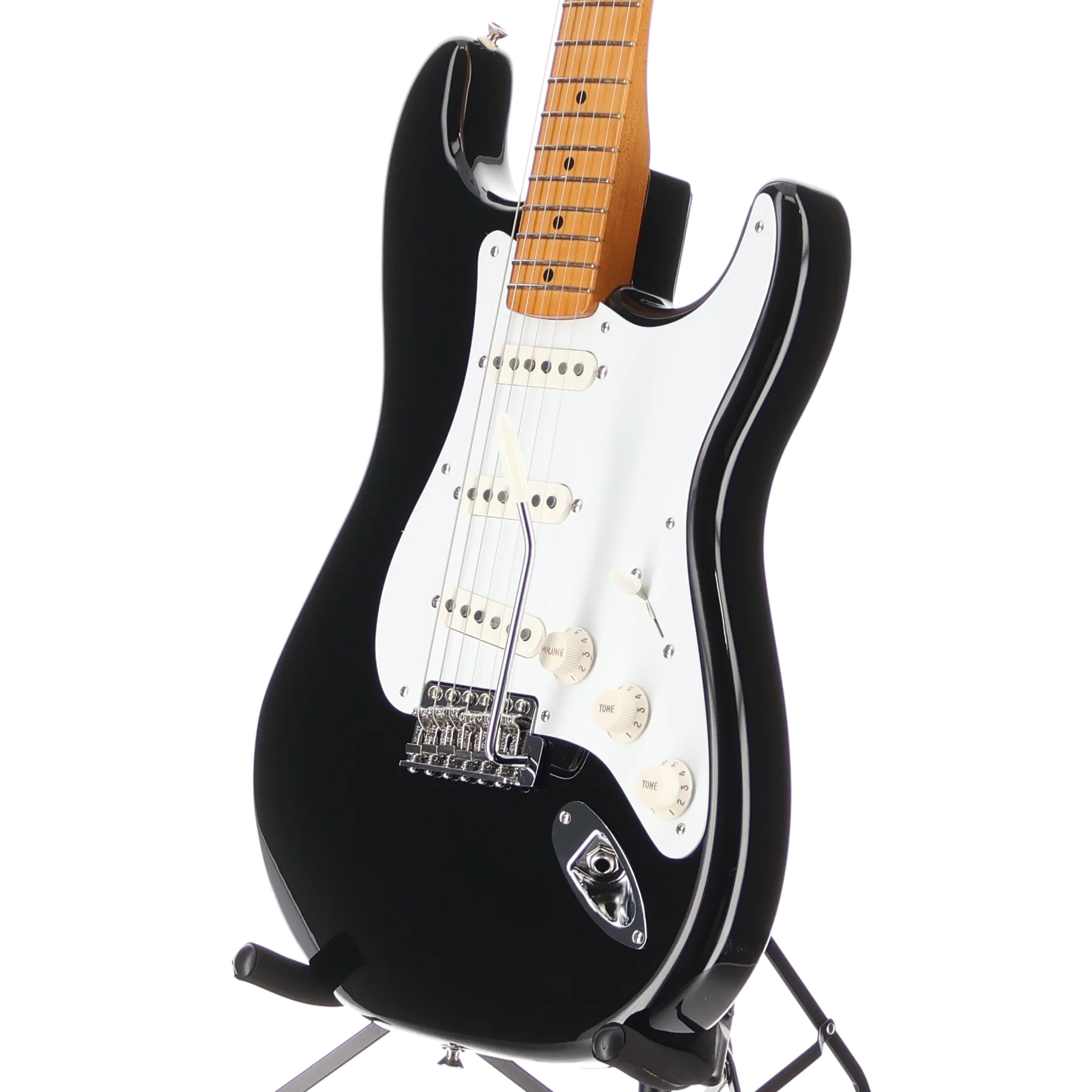 Fender Vintera II '50s Stratocaster, Maple Fingerboard, Black, Fully Tested (I2) (42384) - Image 4