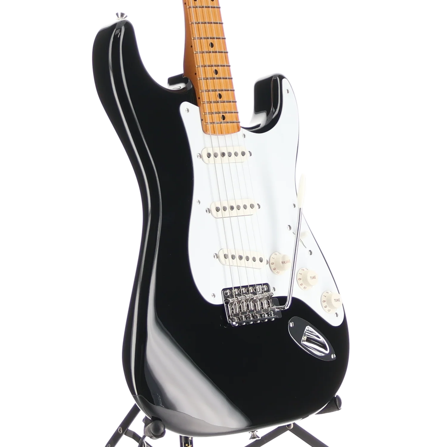 Fender Vintera II '50s Stratocaster, Maple Fingerboard, Black, Professional Setup (I5) (42382) - Image 3
