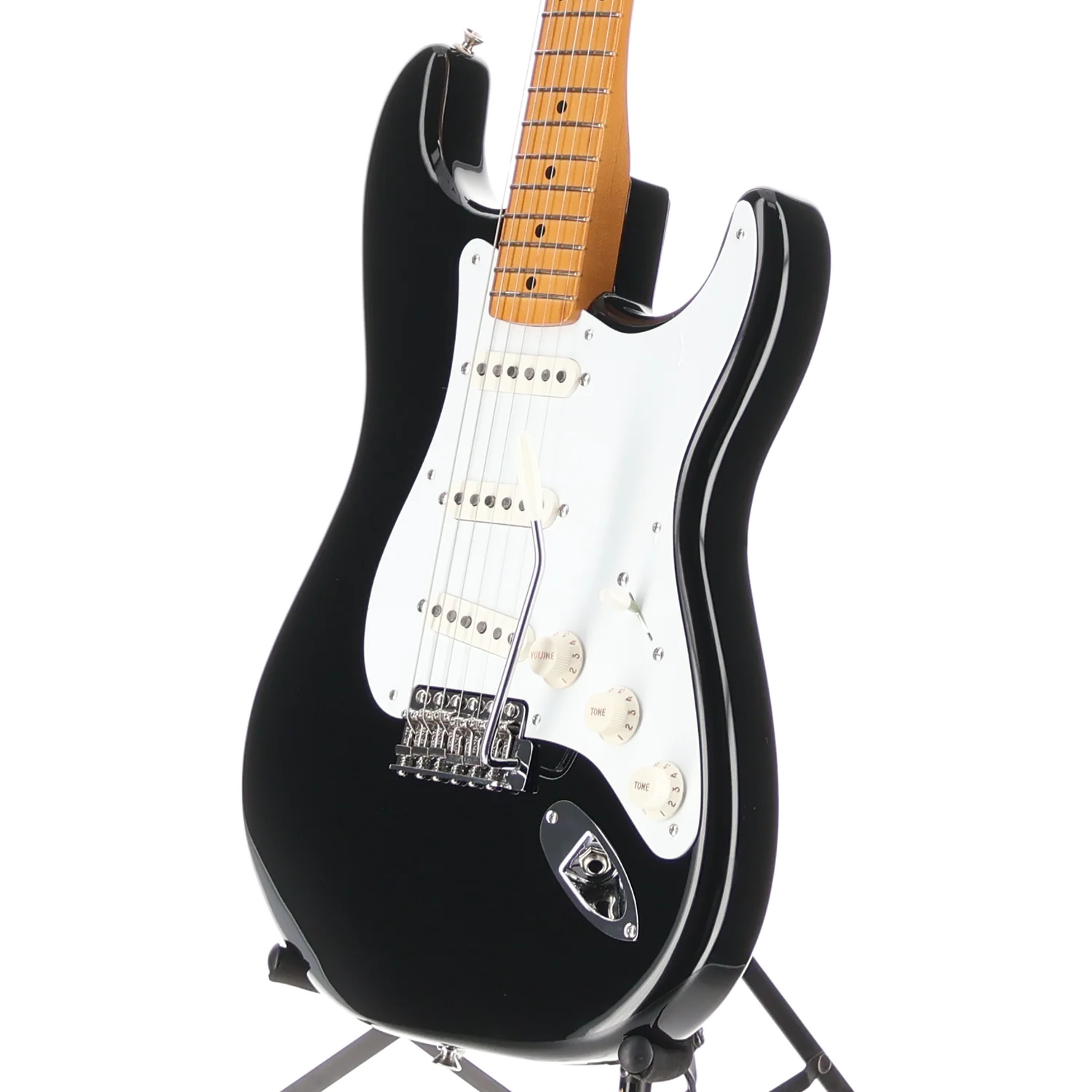 Fender Vintera II '50s Stratocaster, Maple Fingerboard, Black, Professional Setup (I5) (42382) - Image 4