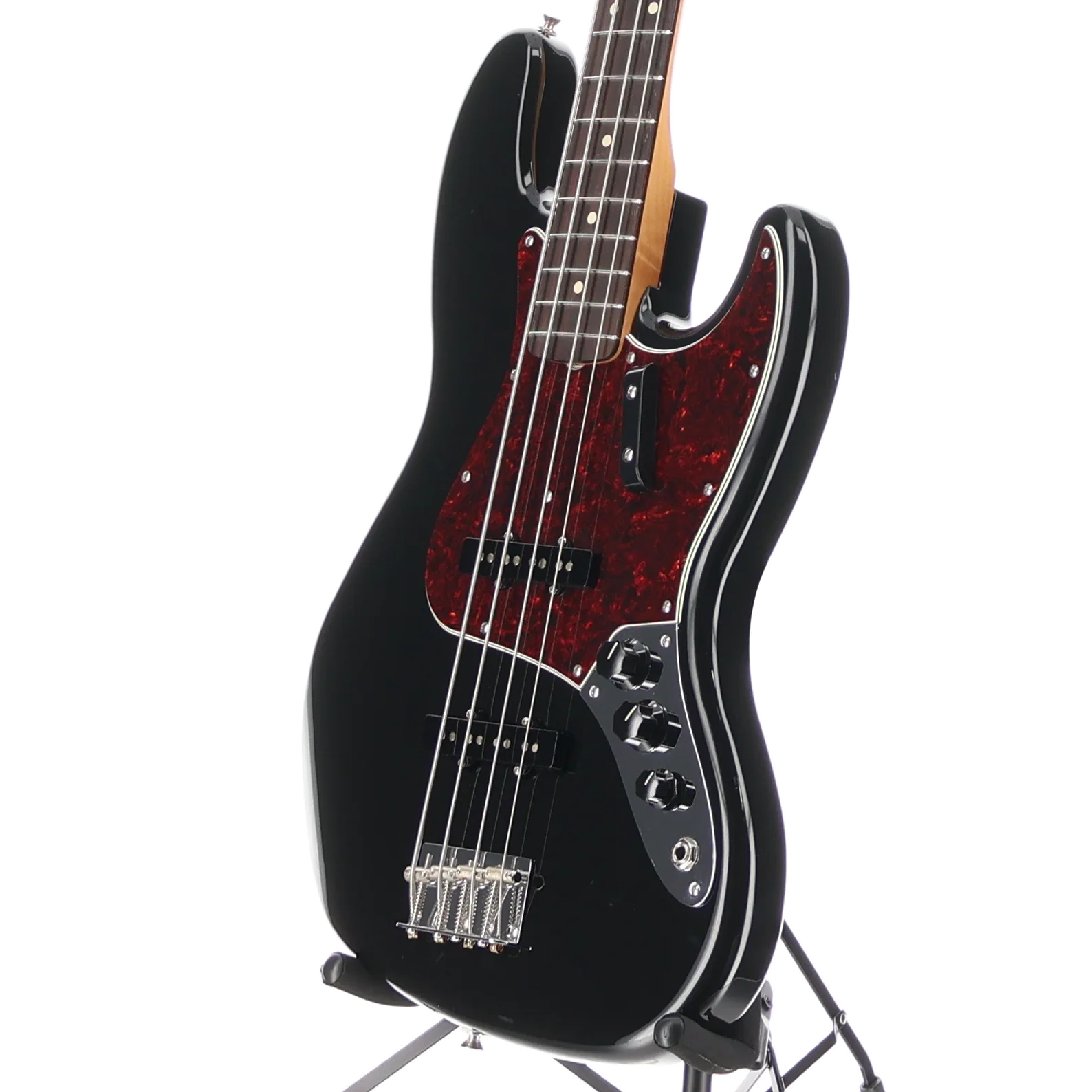 Fender Vintera II '60s Jazz Bass, Black, Rosewood Fingerboard, Plays Great (G3) (08292) - Image 4