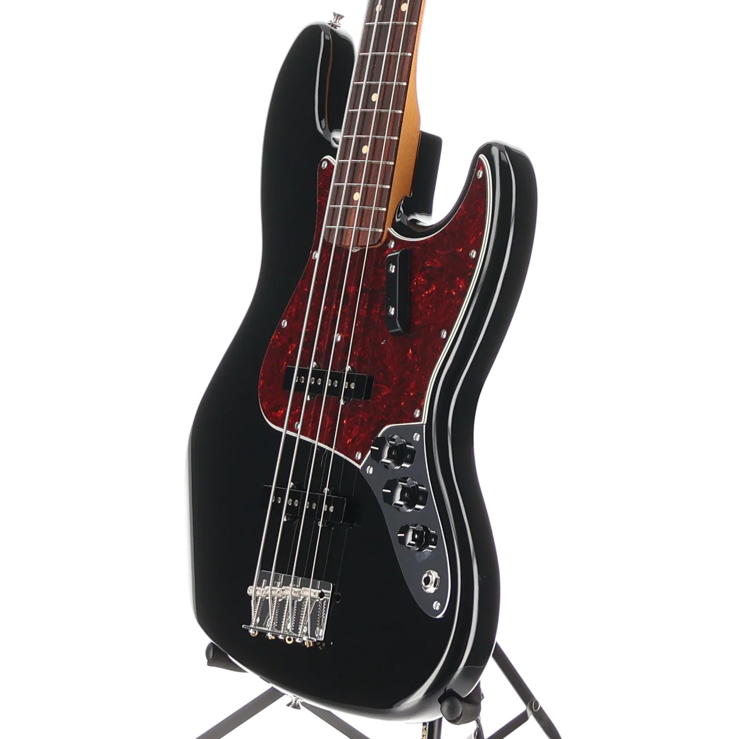 Fender Vintera II '60s Jazz Bass, Rosewood Fingerboard, Black (J1) (76492) - Image 4