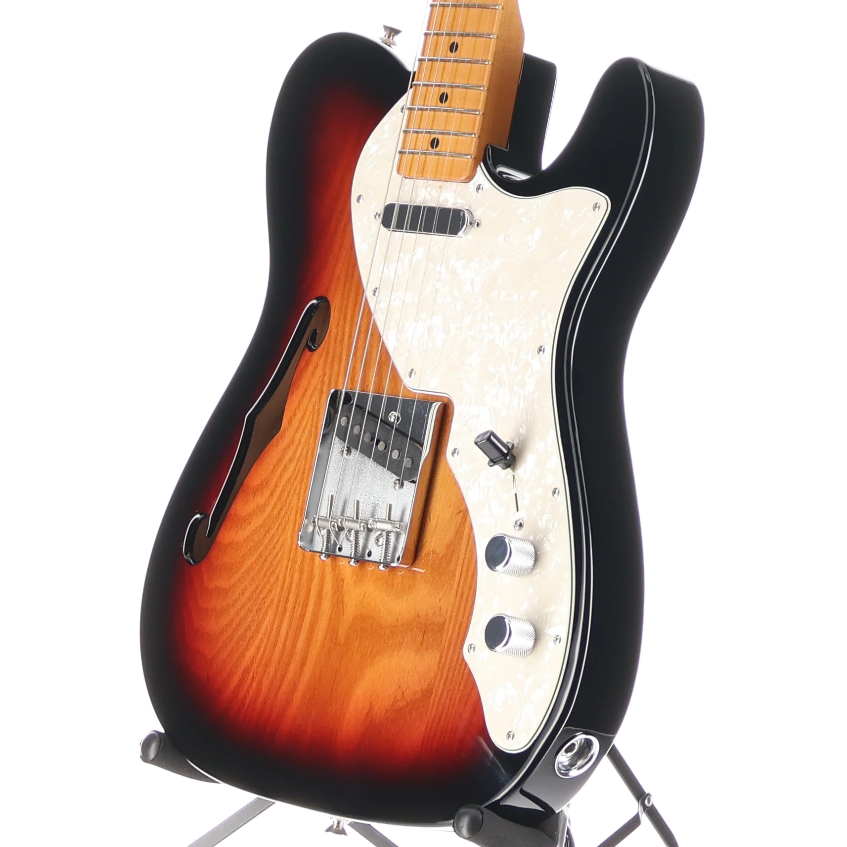 Fender Vintera II '60s Telecaster Thinline, 3-Color Sunburst, Expert Setup (AA7) (87070) - Image 4
