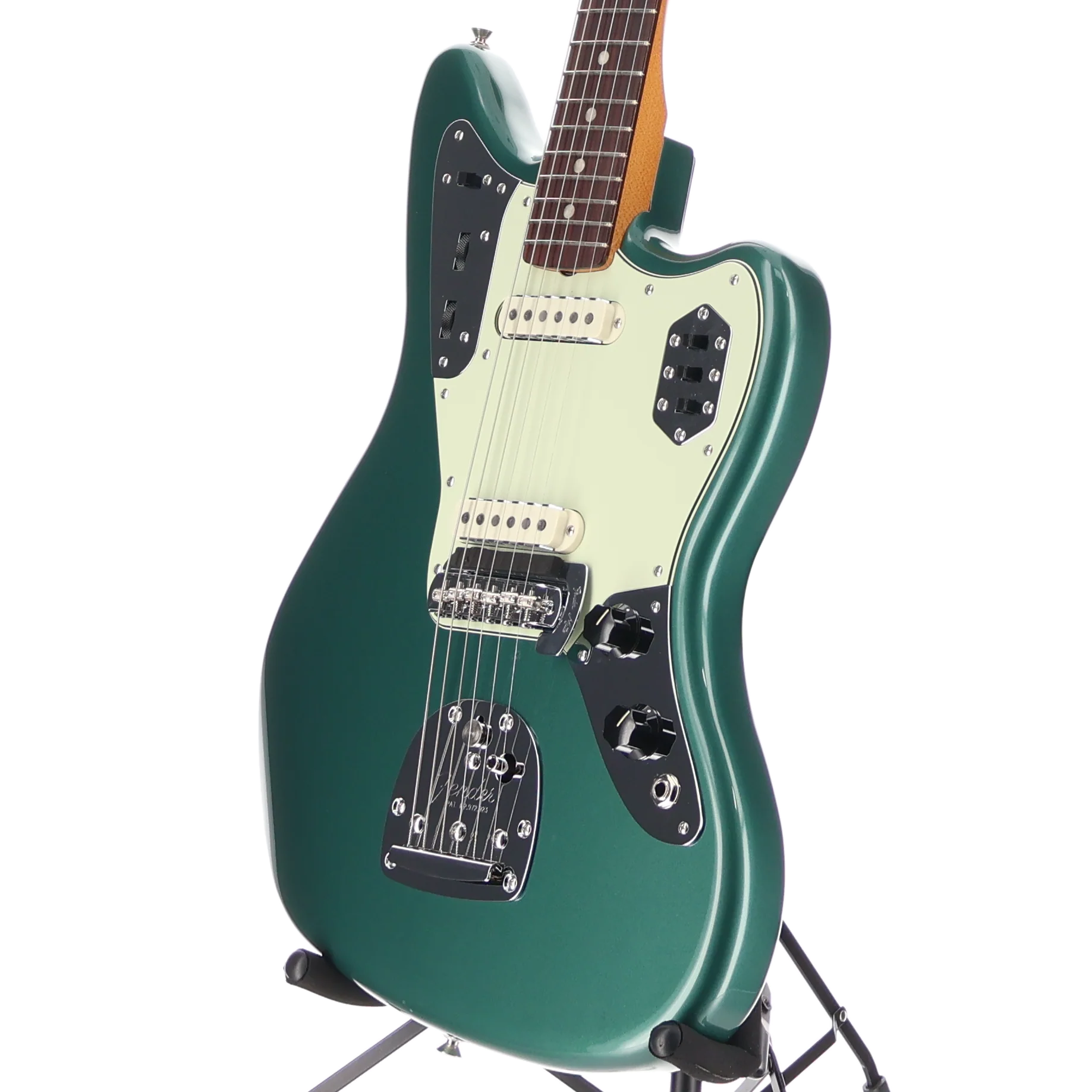 Fender Vintera III Mid '60s Jaguar, Rosewood Fingerboard, Sherwood Green Metallic (B2) (26676) - Image 4