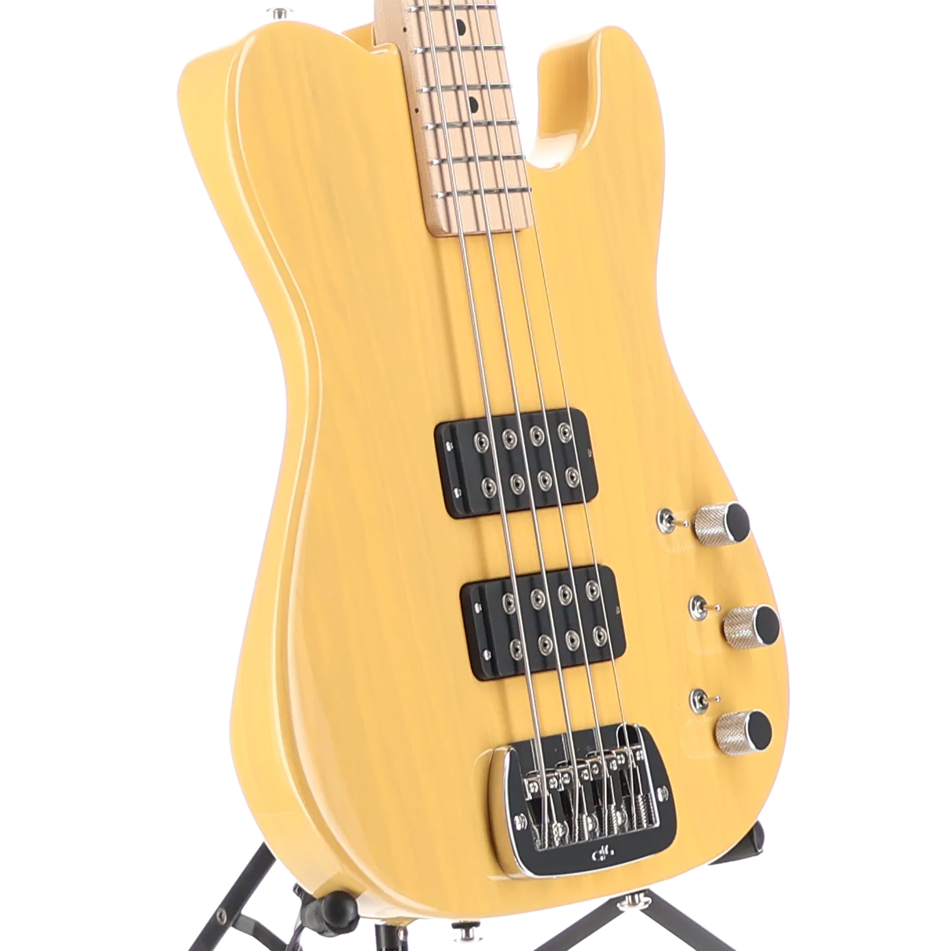 G&L Fullerton Deluxe ASAT Bass Butterscotch Blonde finish (06046) - Image 3