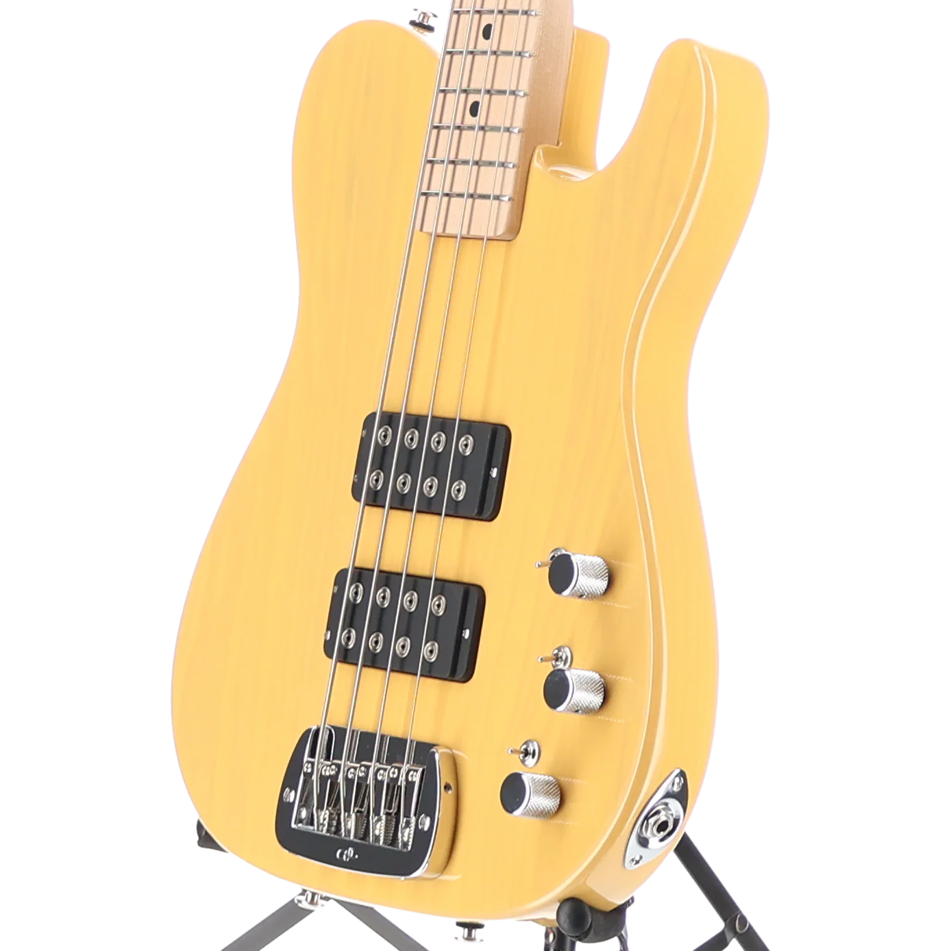 G&L Fullerton Deluxe ASAT Bass Butterscotch Blonde finish (06046) - Image 4