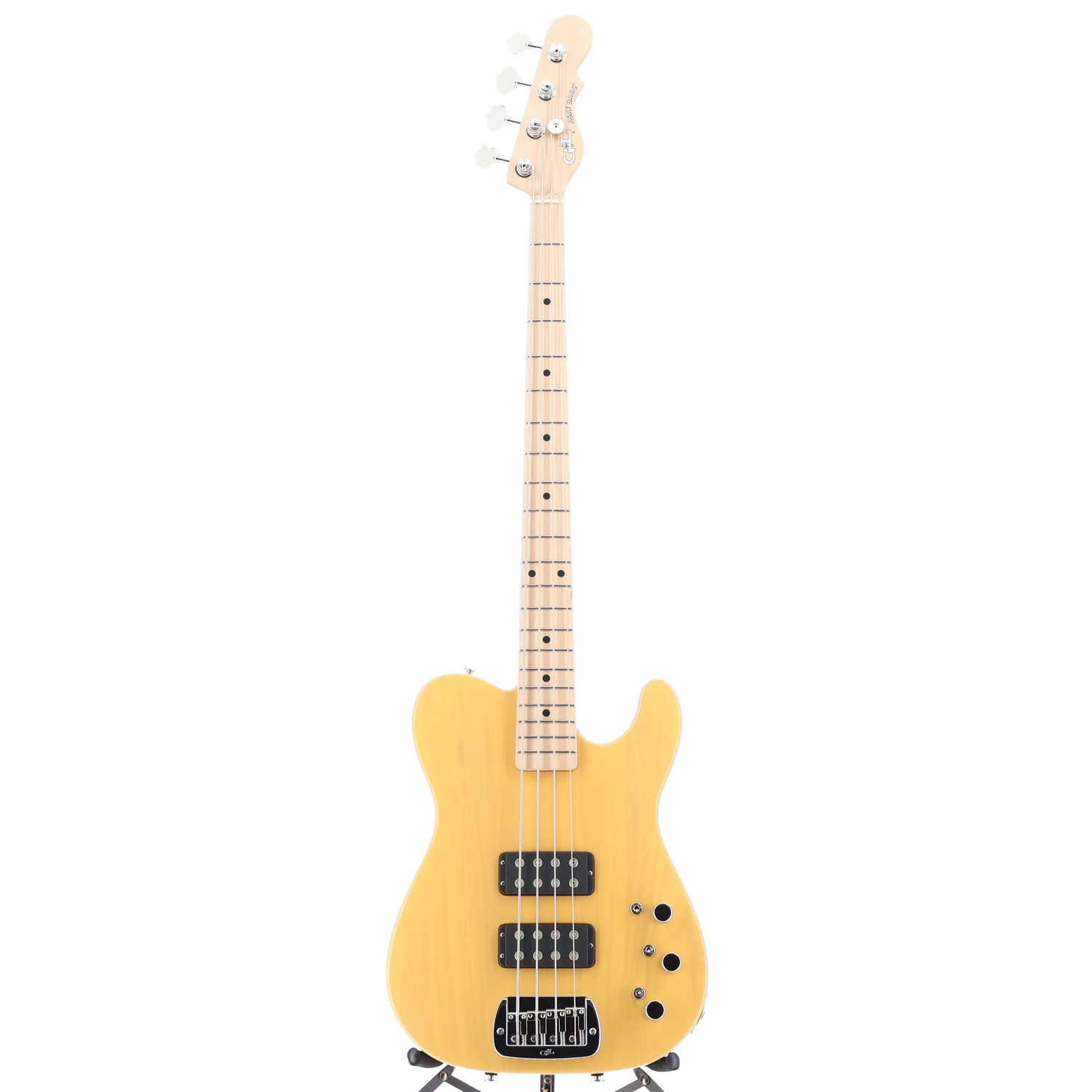 G&L Fullerton Deluxe ASAT Bass Butterscotch Blonde finish (06046) - Image 5