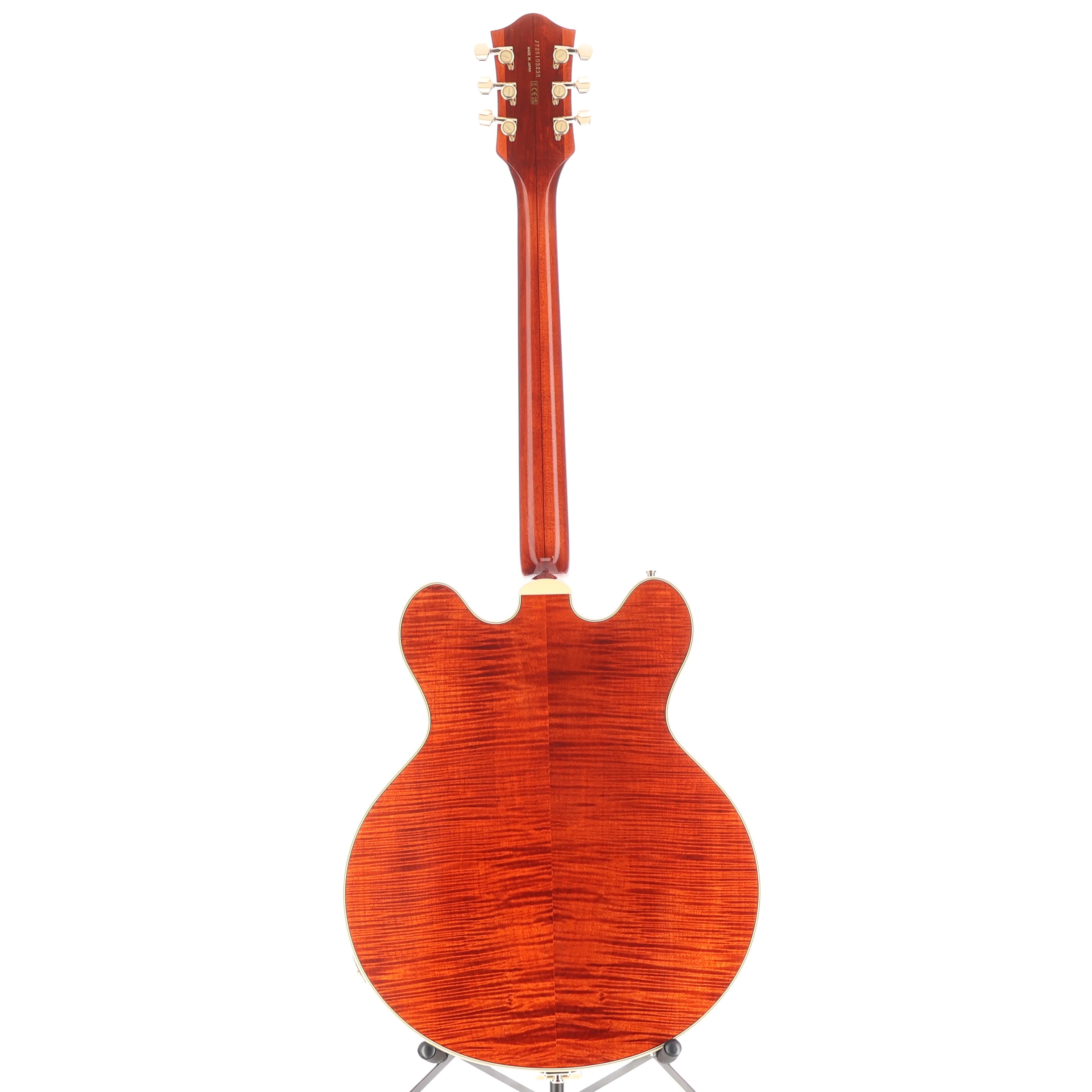 Gretsch Broadkaster LX Figured Center Block with String-Thru Bigsby, Bourbon Stain, Fully Refurbished (RC1) (03235) - Image 6