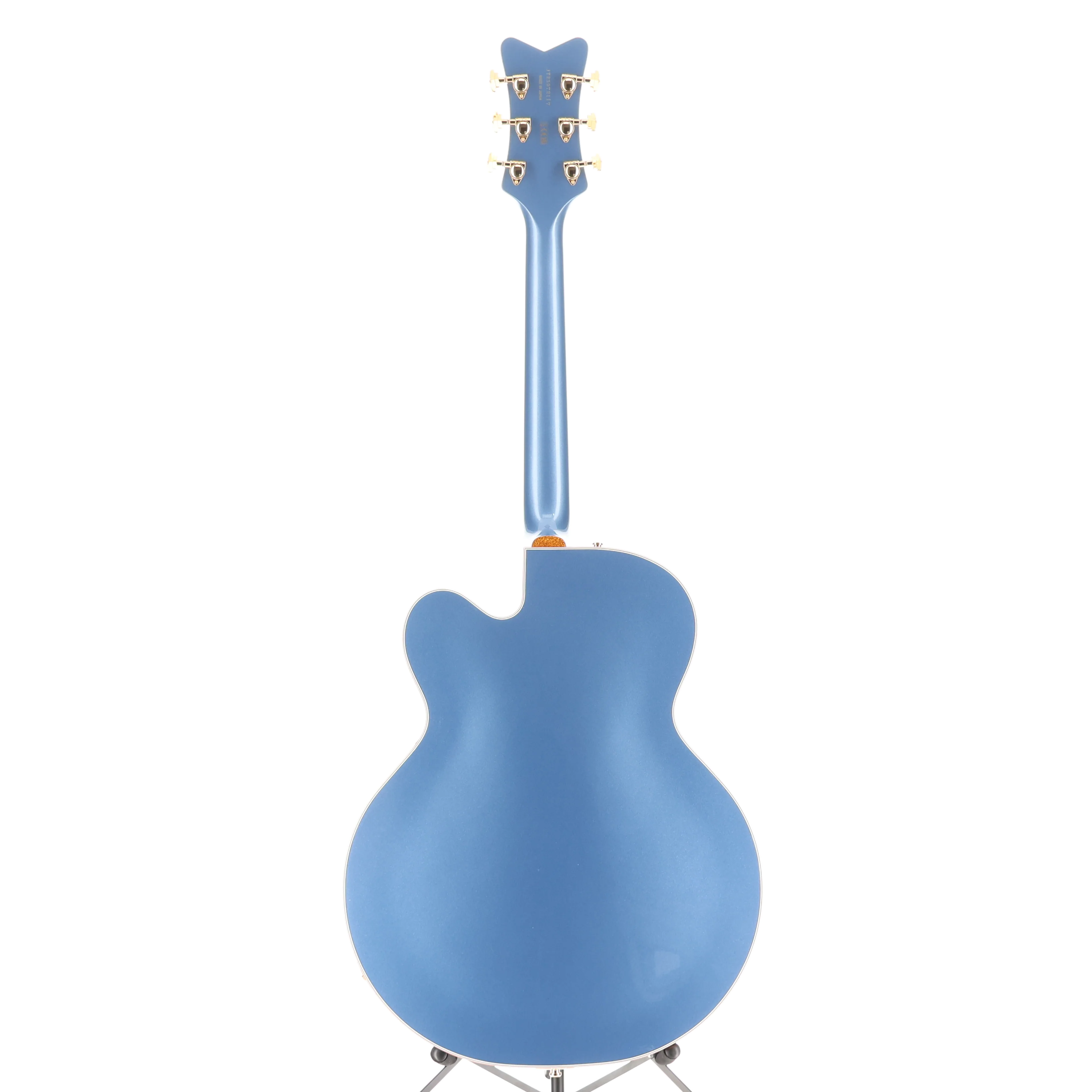 Gretsch Falcon Hollow Body with String-Thru Bigsby and Gold Hardware, Ebony Fingerboard, Cerulean Smoke (N3) (72117) - Image 6