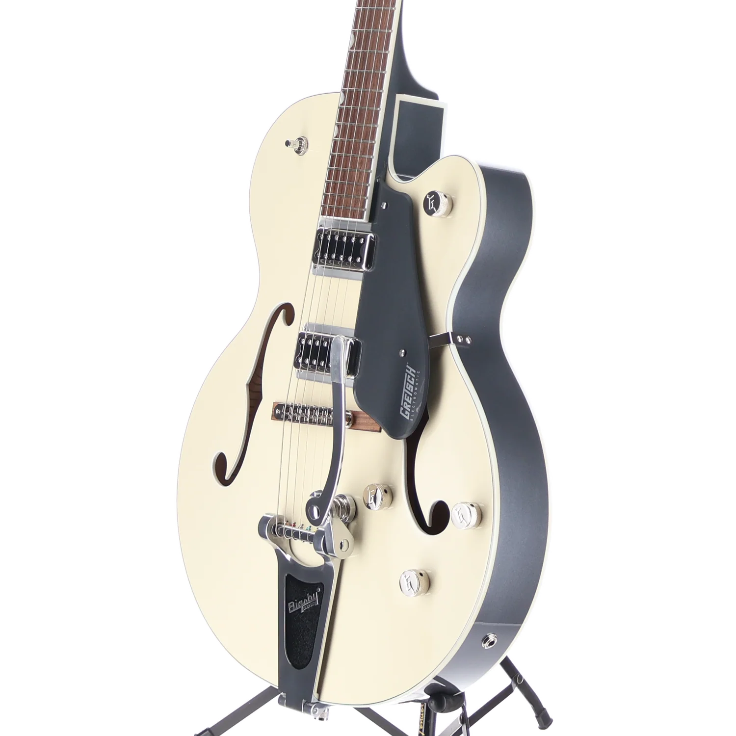 Gretsch G5420T Electromatic Classic Hollow Body Single-Cut with Bigsby, Two-Tone Vintage White/London Grey (RP) (15572) - Image 4