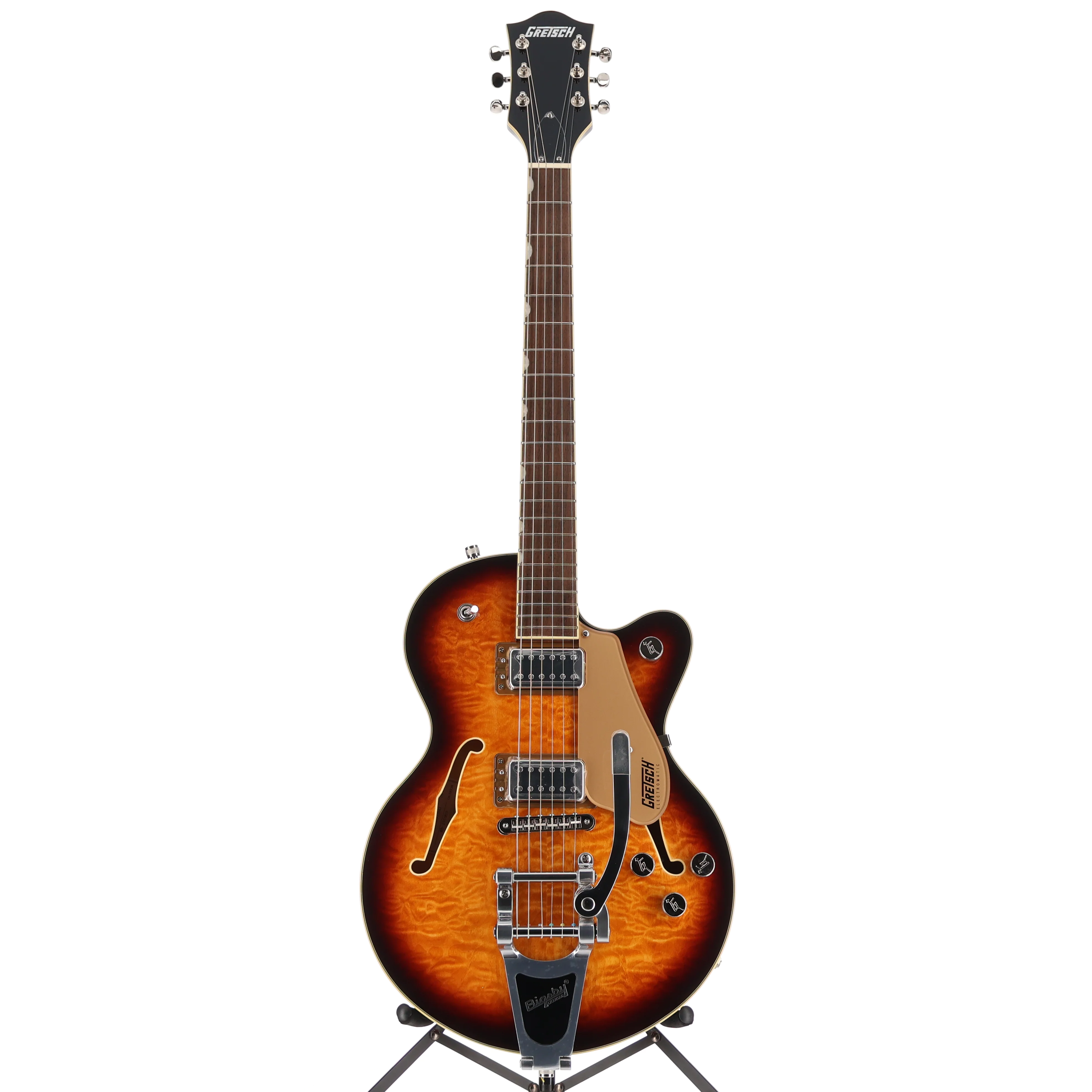 Gretsch G5655T-QM Electromatic Center Block Jr. Single-Cut Quilted Maple, Sweet Tea, Pro Setup (SR) (01209) - Image 5