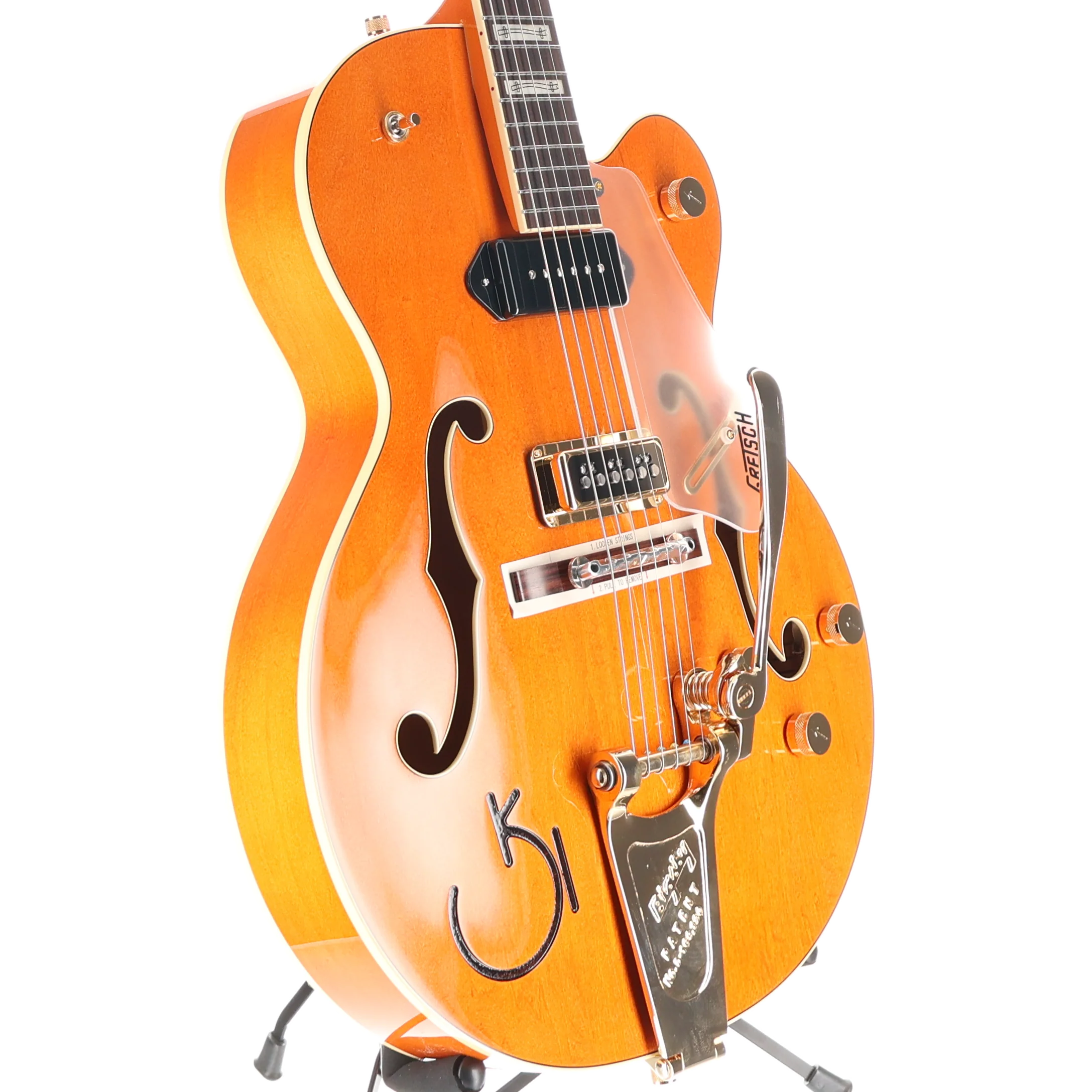 Gretsch G6120 Eddie Cochran Signature Hollow Body with Bigsby, Western Maple Stain, Expert Setup (T3) (23975) - Image 3