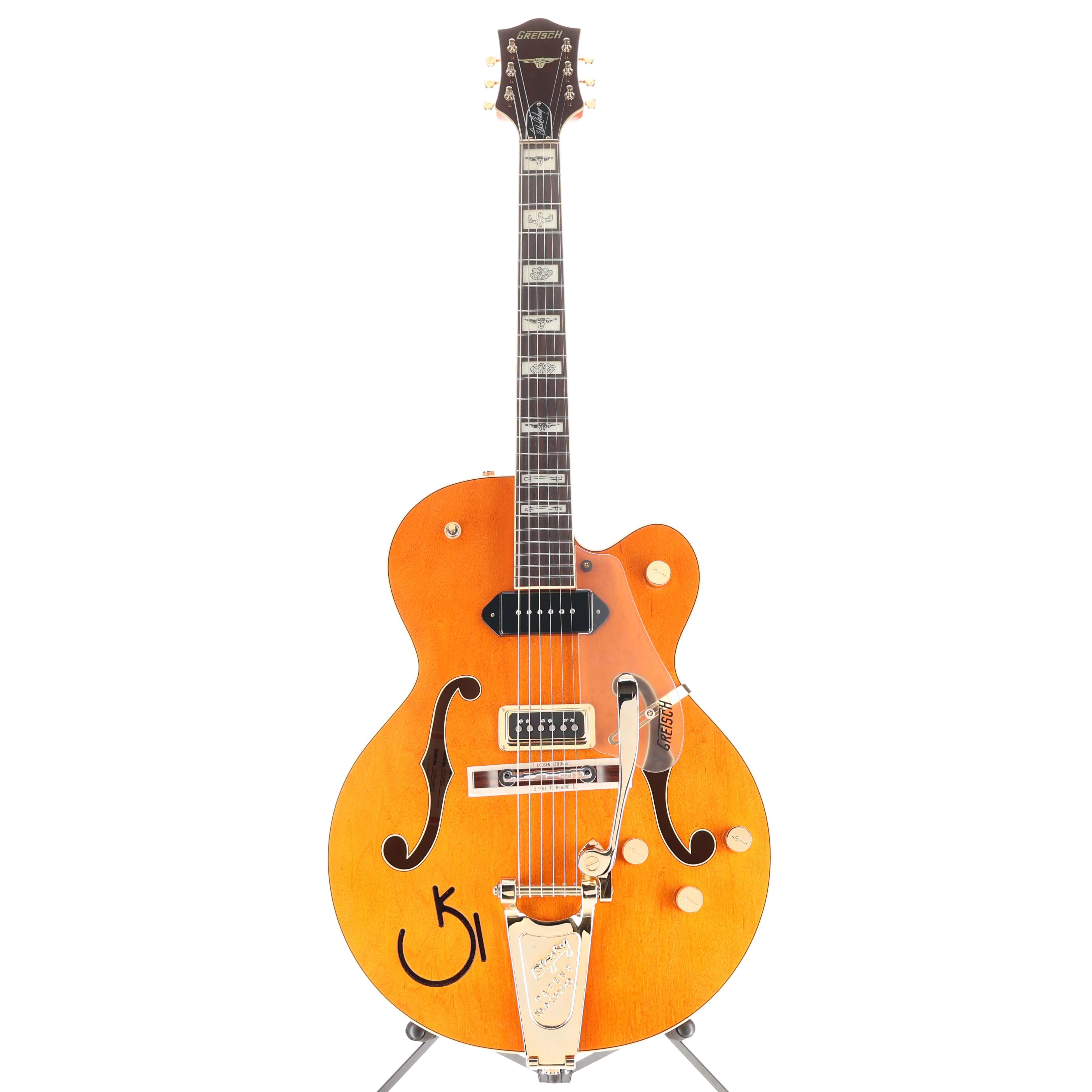 Gretsch G6120 Eddie Cochran Signature Hollow Body with Bigsby, Western Maple Stain, Expert Setup (T3) (23975) - Image 5