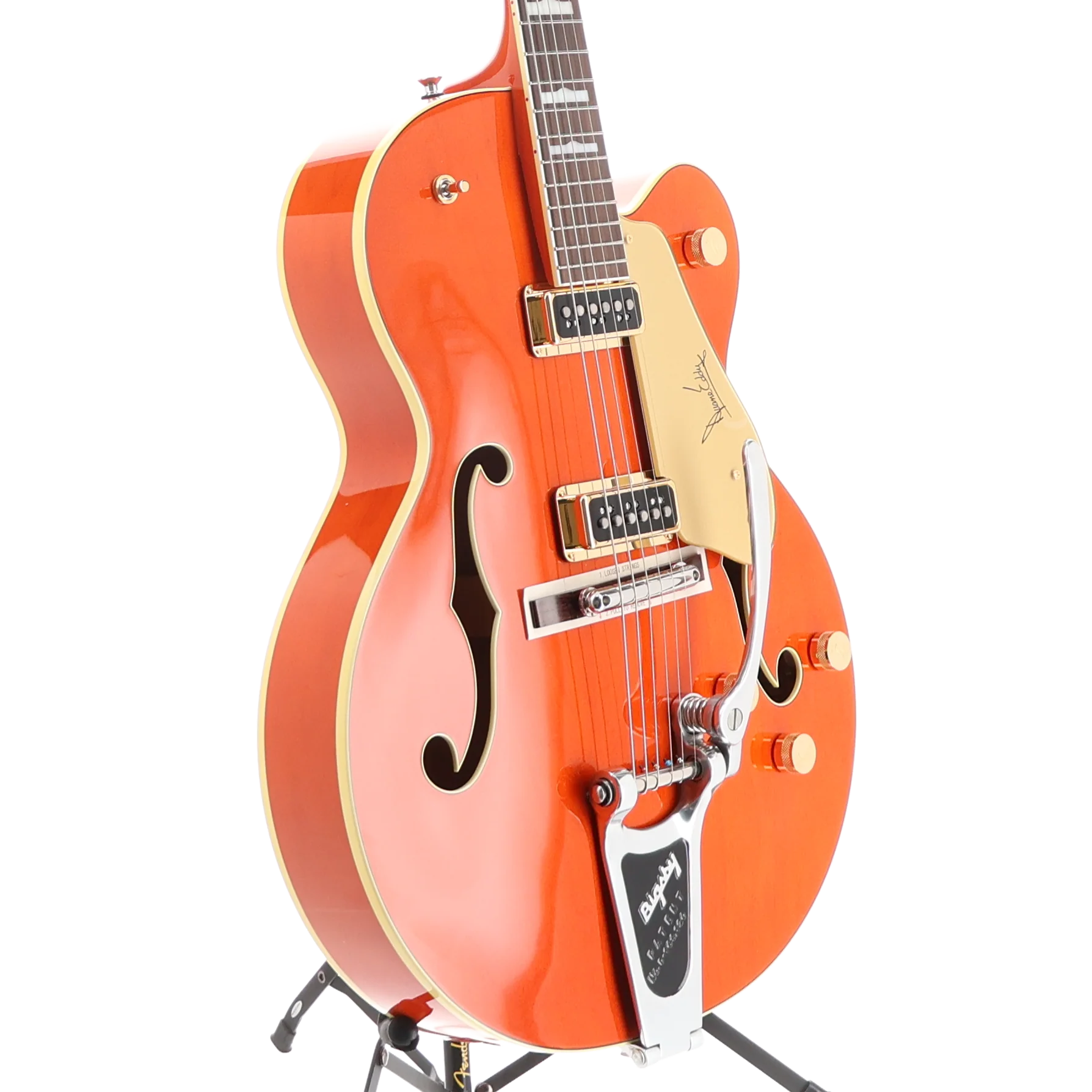 Gretsch G6120DE Duane Eddy Signature Hollow Body with Bigsby, Desert Sunrise, Professional Setup (T11) (41218) - Image 3