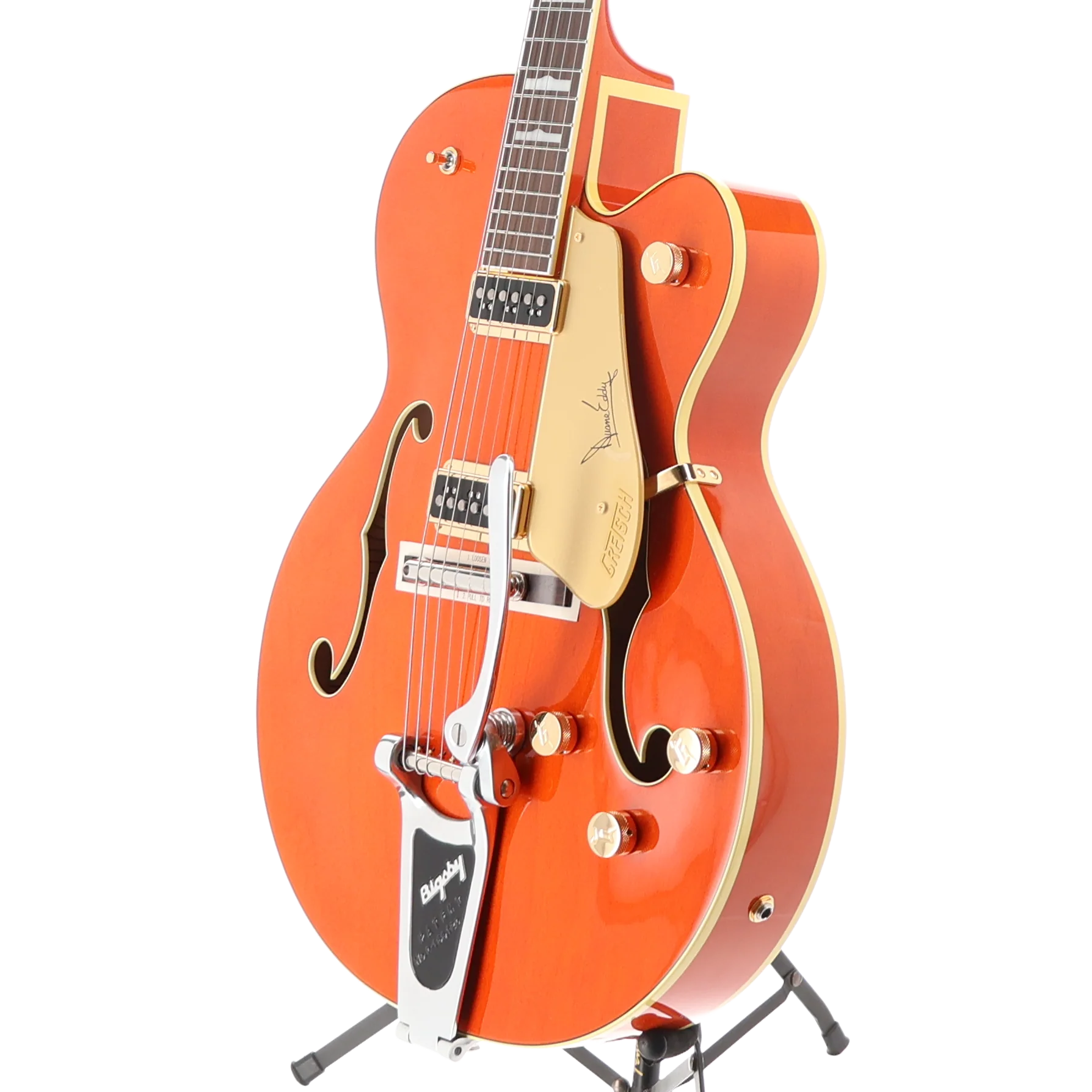 Gretsch G6120DE Duane Eddy Signature Hollow Body with Bigsby, Desert Sunrise, Professional Setup (T11) (41218) - Image 4