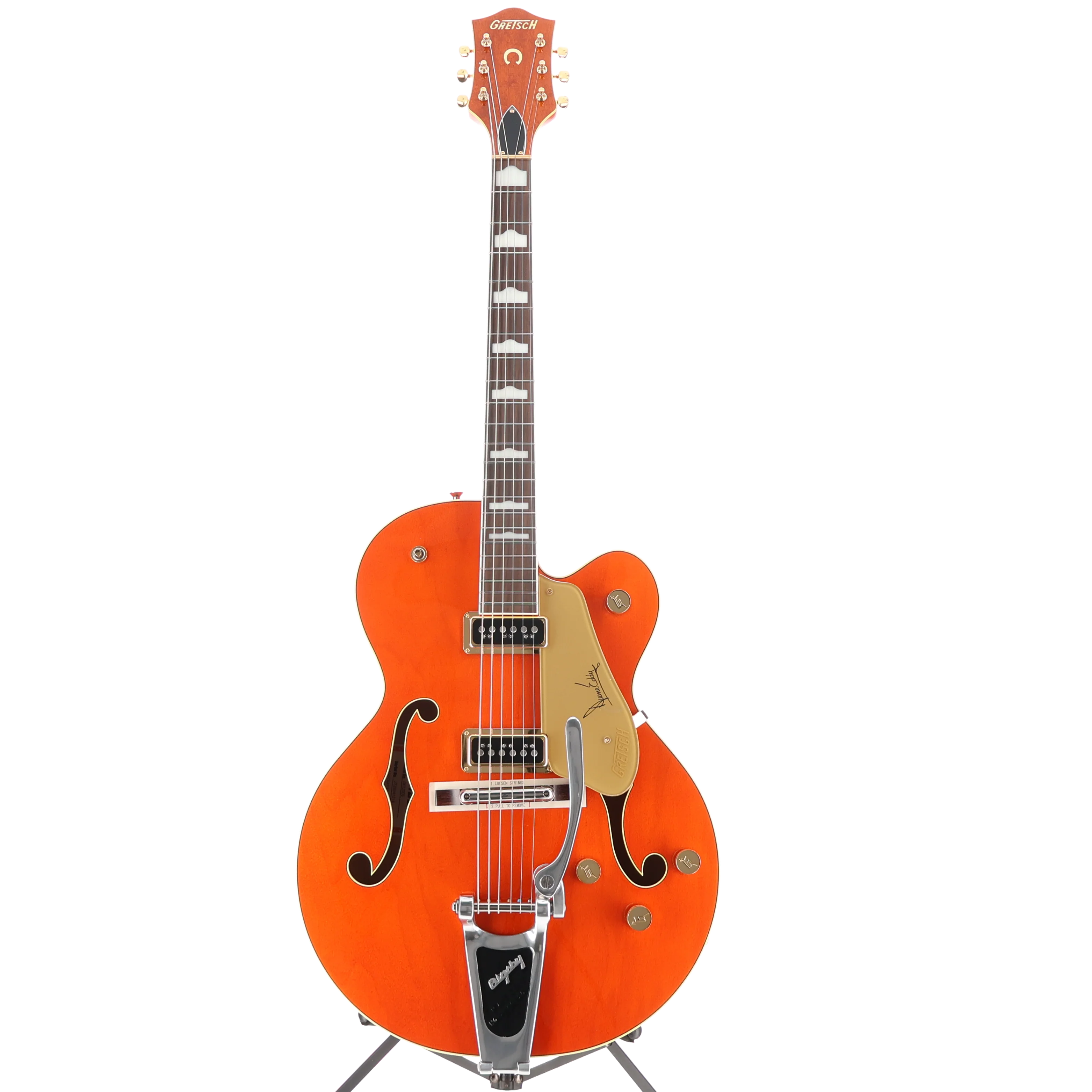 Gretsch G6120DE Duane Eddy Signature Hollow Body with Bigsby, Desert Sunrise, Professional Setup (T11) (41218) - Image 5