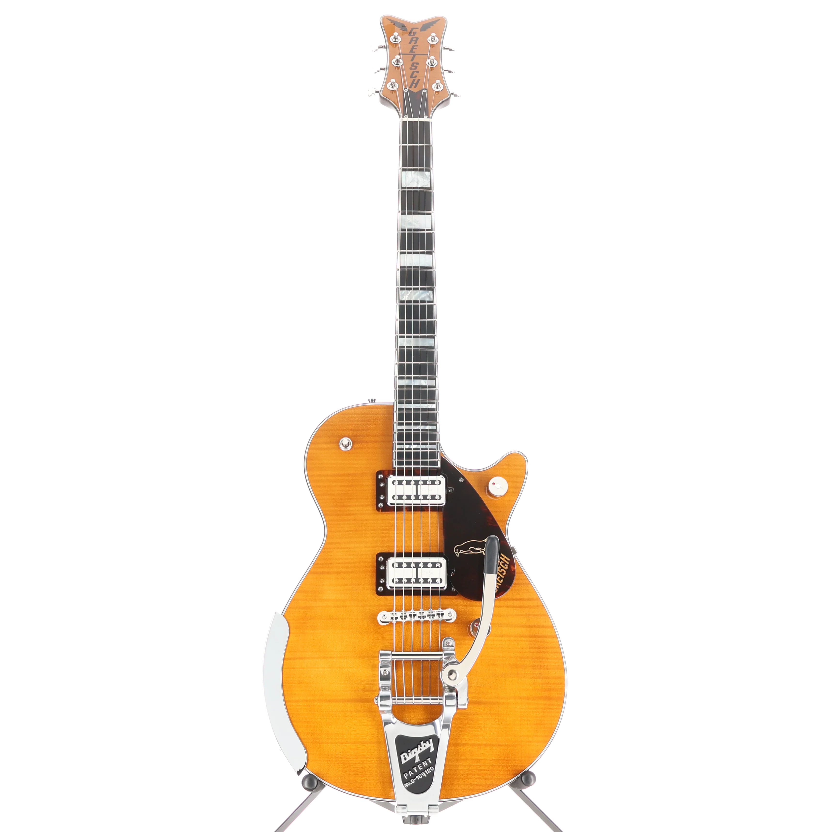 Gretsch G6134TFM-NH Nigel Hendroff Signature Penguin, Ebony Fingerboard, Amber Flame (RC3) (93605) - Image 5