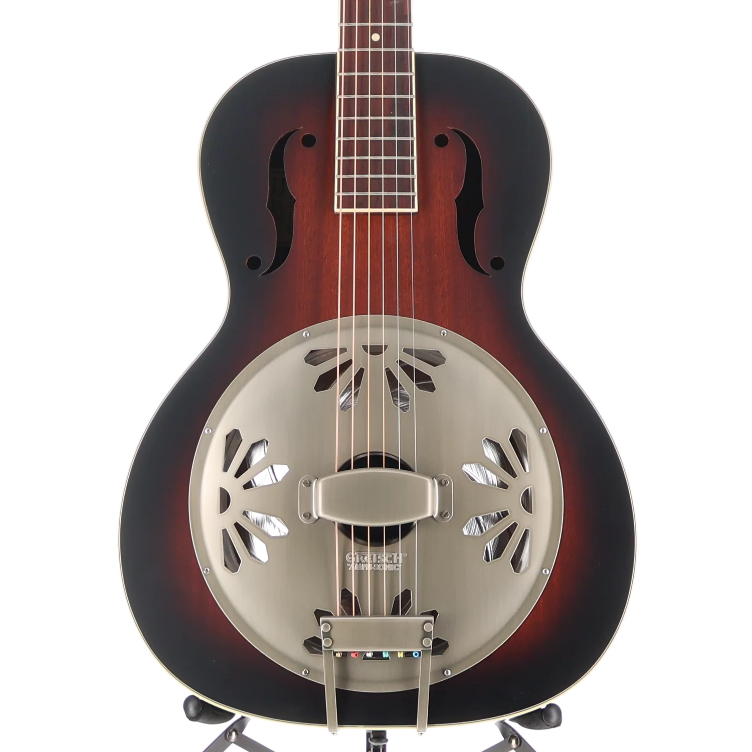 Gretsch G9240 Alligator Round-Neck, Mahogany Body Biscuit Cone Resonator Guitar, 2-Color Sunburst (G3) (52015)