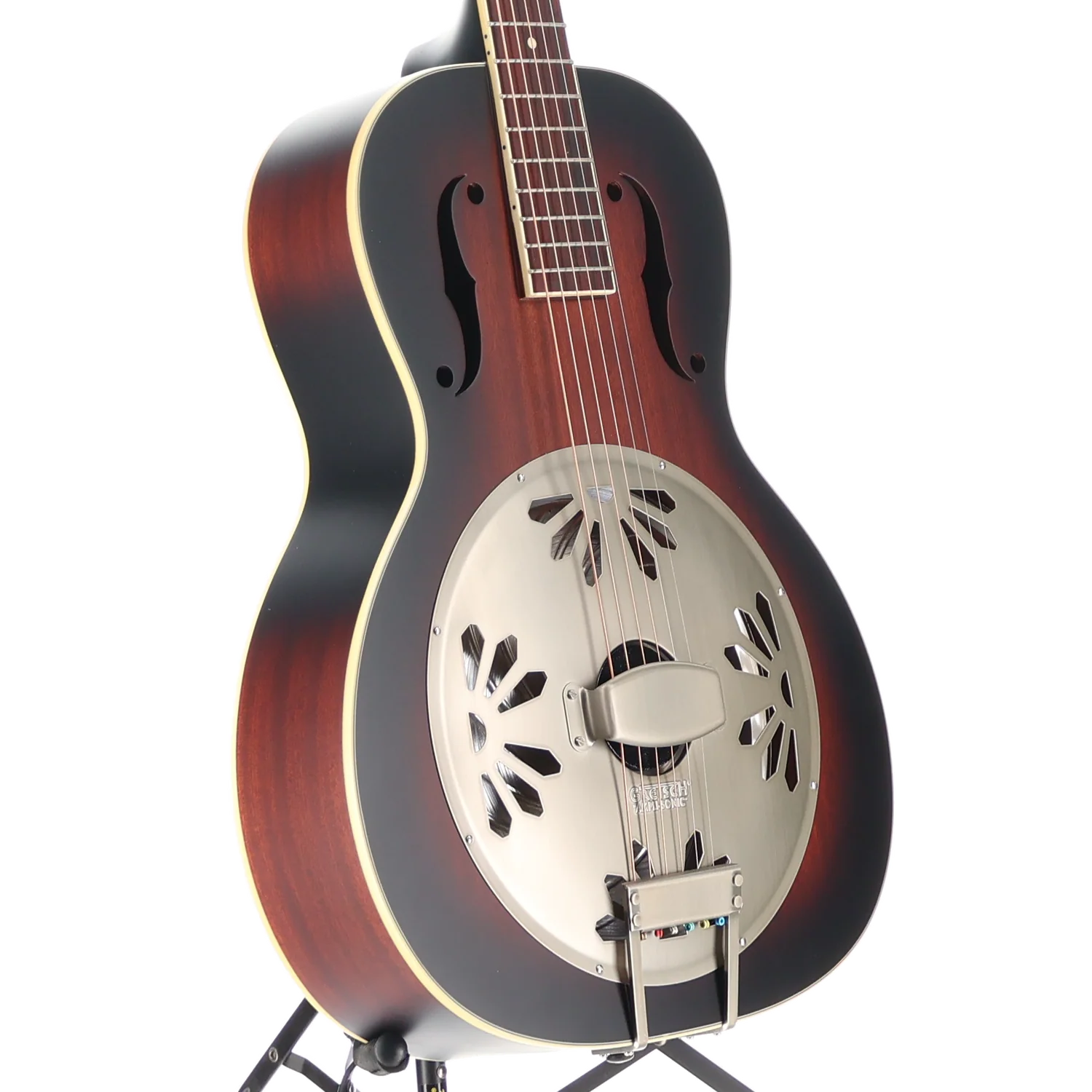 Gretsch G9240 Alligator Round-Neck, Mahogany Body Biscuit Cone Resonator Guitar, 2-Color Sunburst (G3) (52015) - Image 3