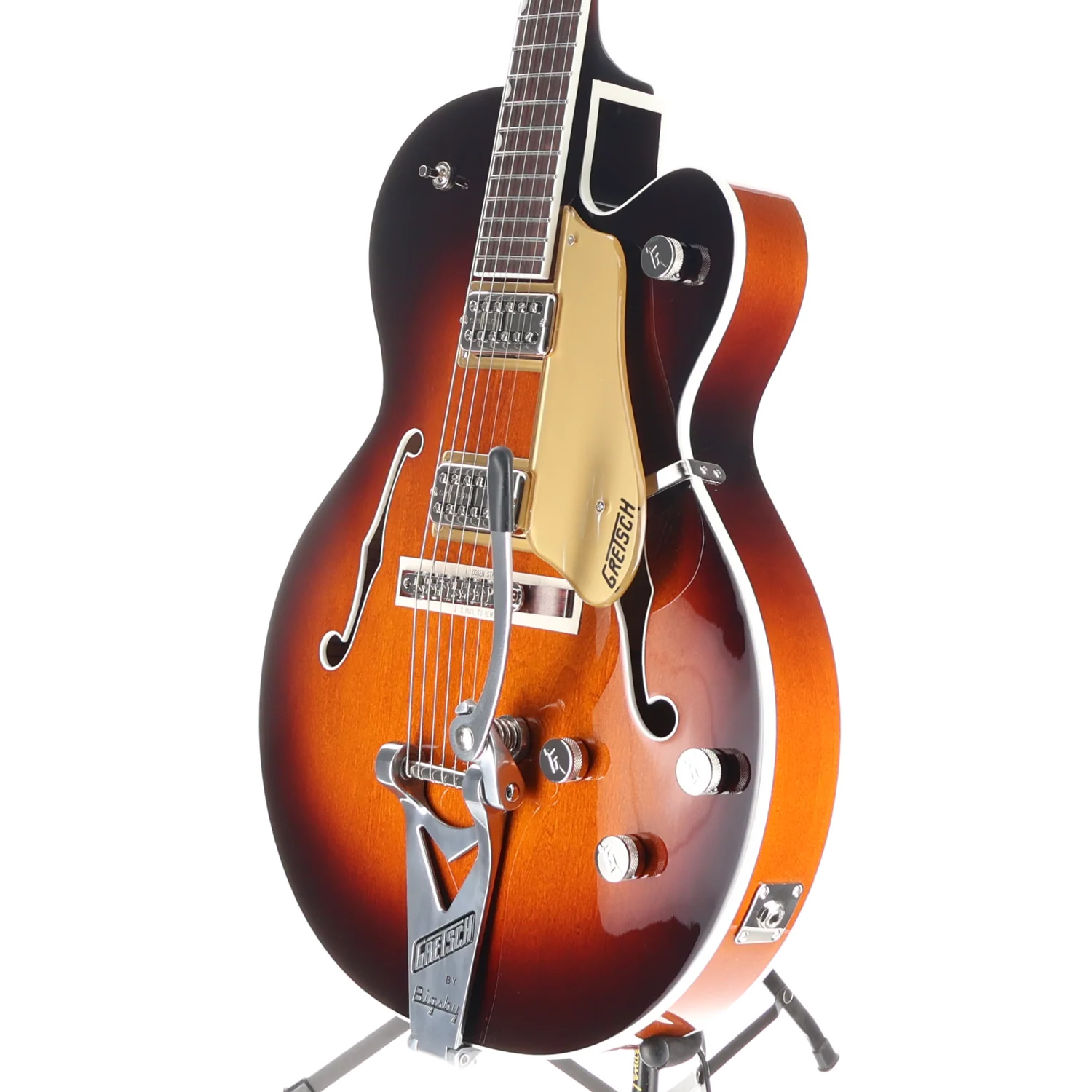 Gretsch Tennessean Hollow Body with String-Thru Bigsby and Nickel Hardware, Havana Burst, Professional Setup (H5) (82730) - Image 4