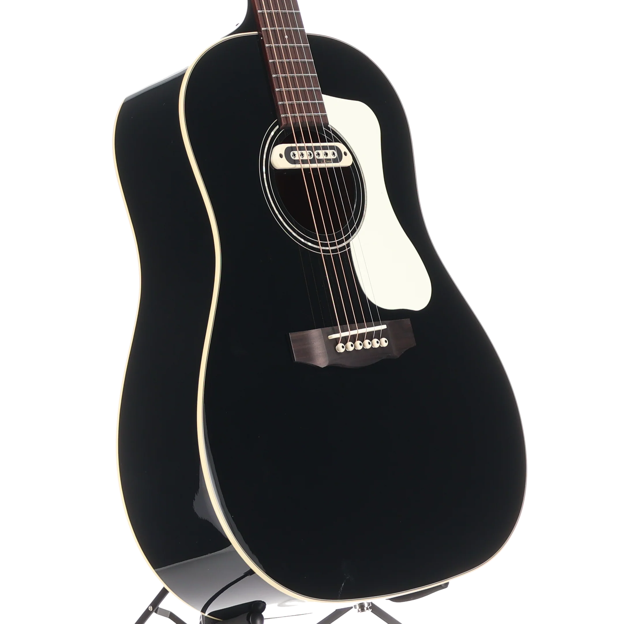 Guild DS-240e Memoir Slope Shoulder A/E Dread - Black Gloss (SR) (03363) - Image 3