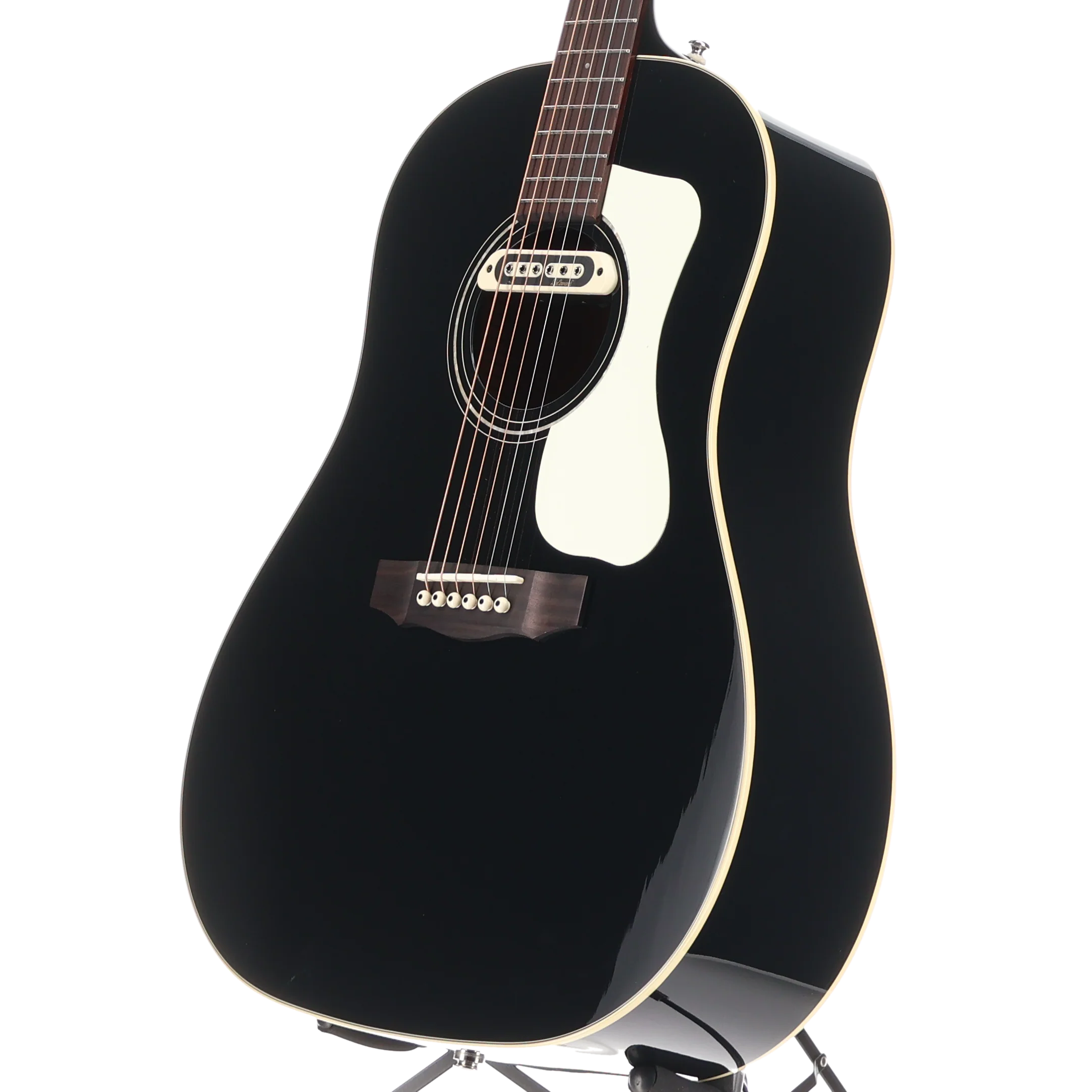 Guild DS-240e Memoir Slope Shoulder A/E Dread - Black Gloss (SR) (03363) - Image 4