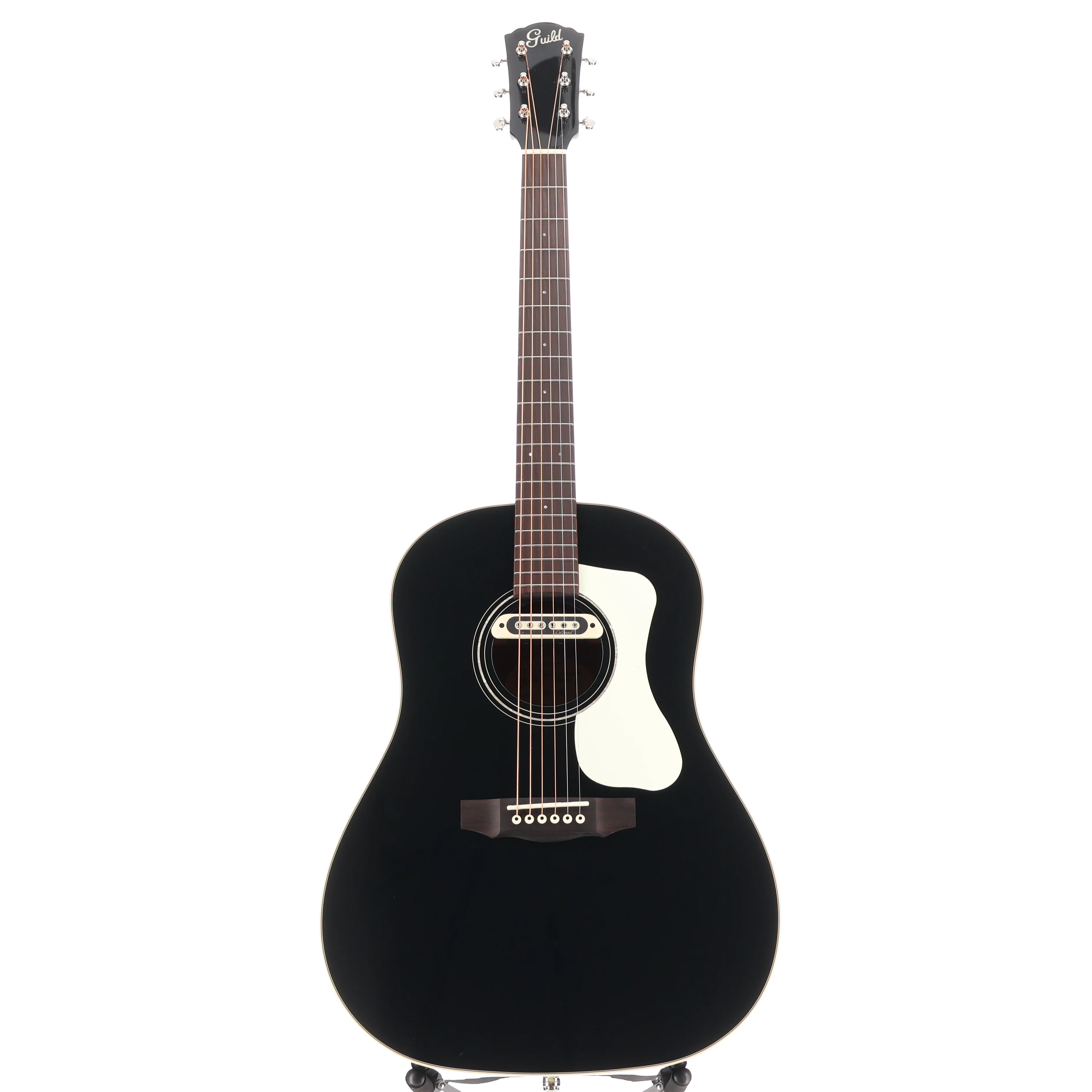 Guild DS-240e Memoir Slope Shoulder A/E Dread - Black Gloss (SR) (03363) - Image 5
