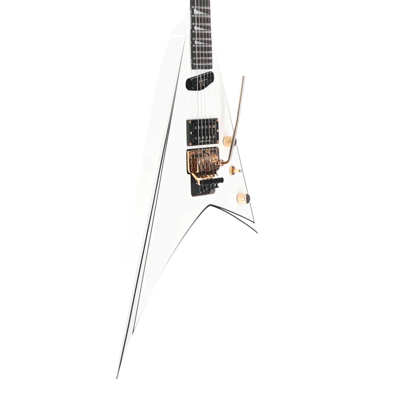 Jackson Concept Series Rhoads RR24 HS, White with Black Pinstripes, Plays Great (P) (10294) - Image 3