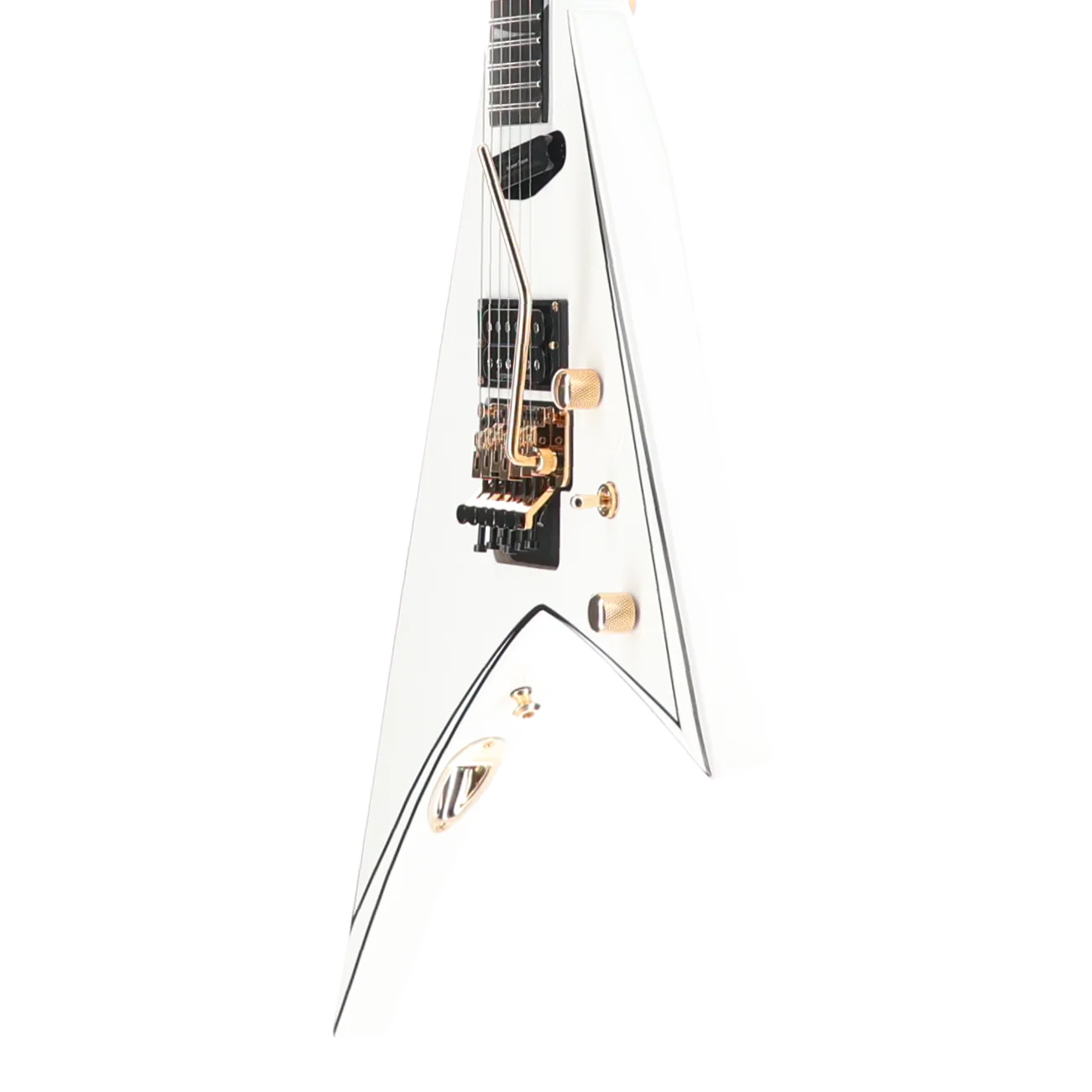 Jackson Concept Series Rhoads RR24 HS, White with Black Pinstripes, Plays Great (P) (10294) - Image 4