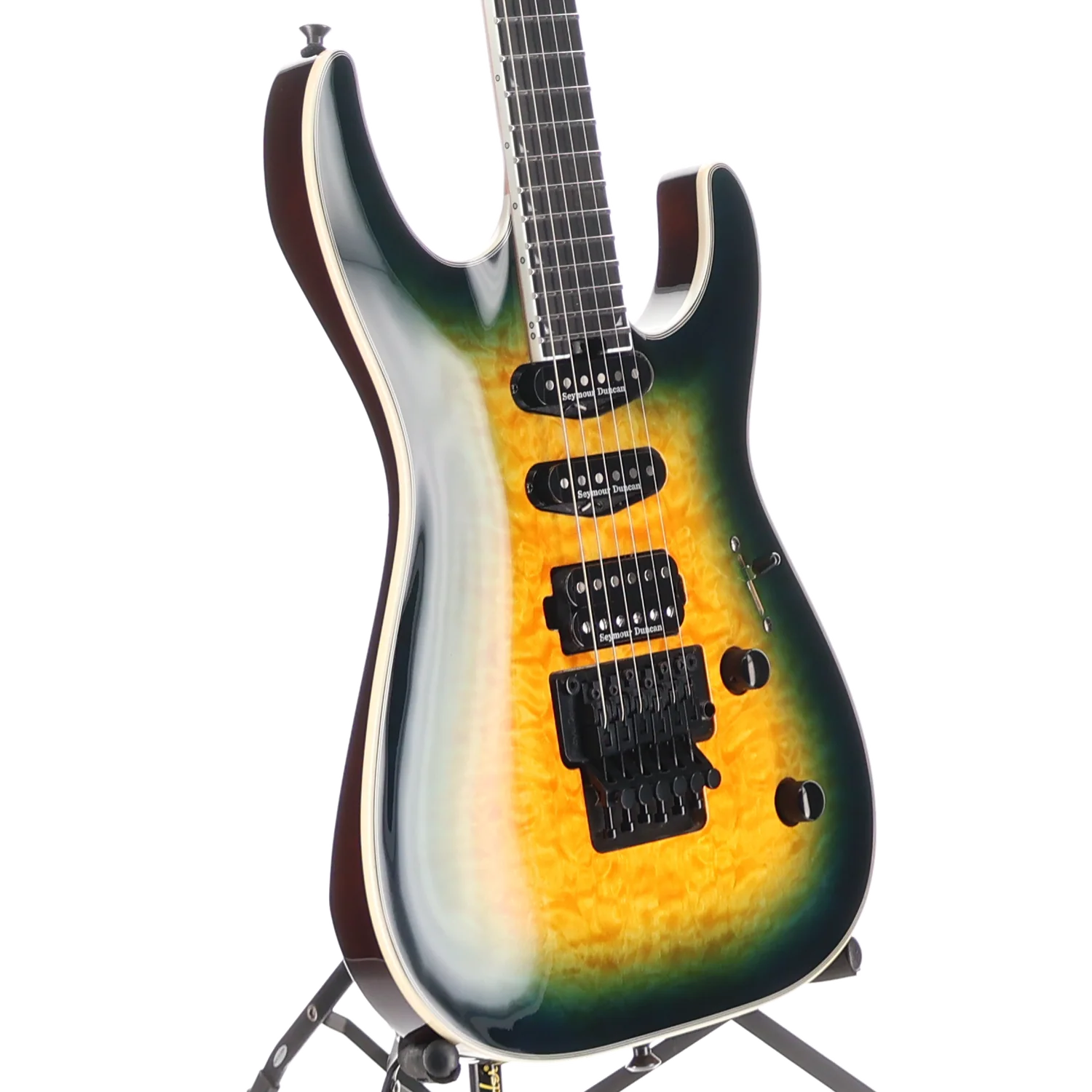 Jackson Jackson Pro Plus Series Soloist SLA3Q - Amber Blue Burst (RP) (27586) - Image 3