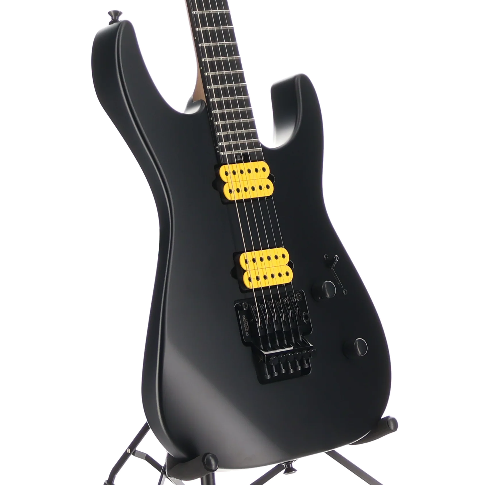 Jackson MJ Series Dinky DKR, Satin Black, Ebony Fingerboard, Professional Setup (V10) (00227) - Image 3