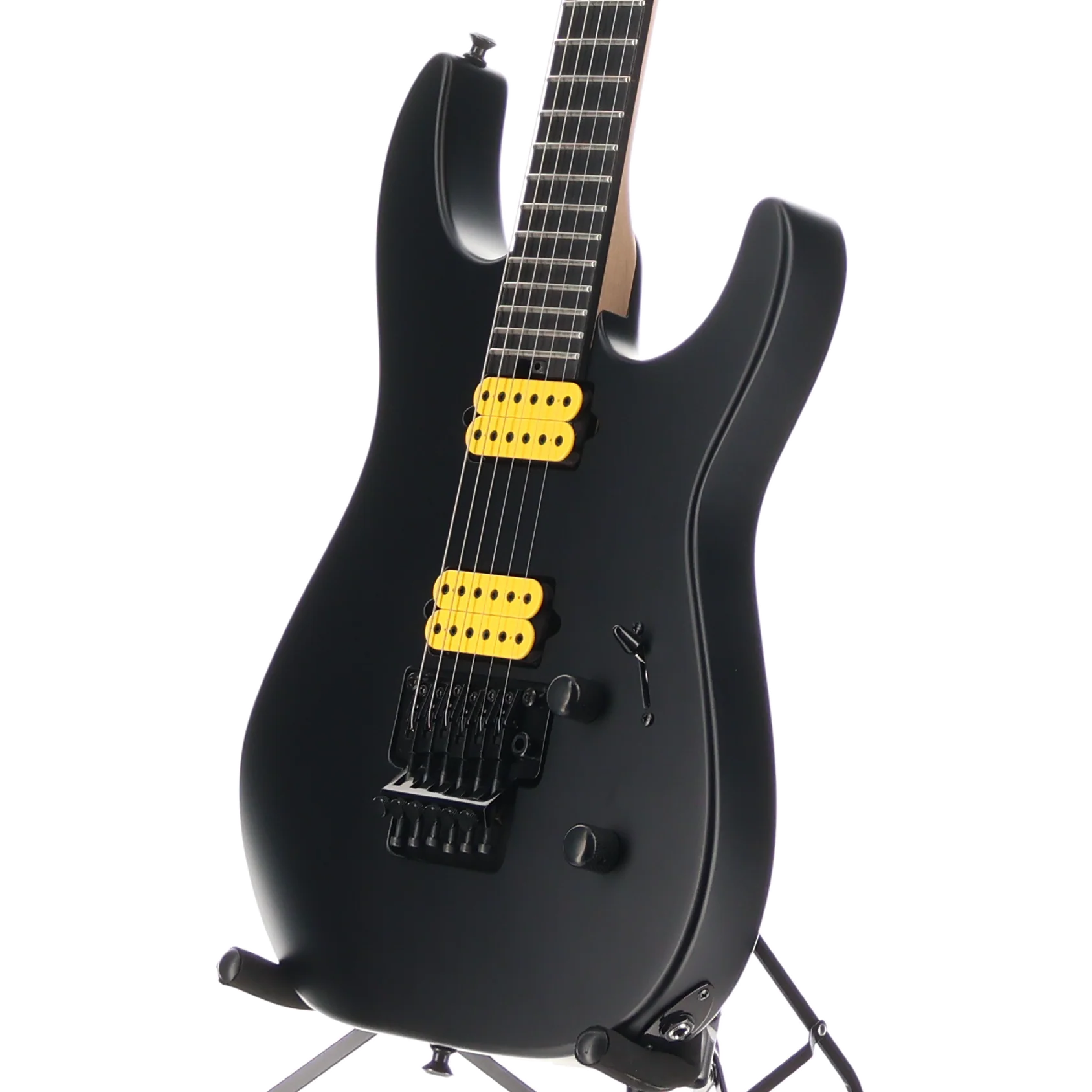 Jackson MJ Series Dinky DKR, Satin Black, Ebony Fingerboard, Professional Setup (V10) (00227) - Image 4