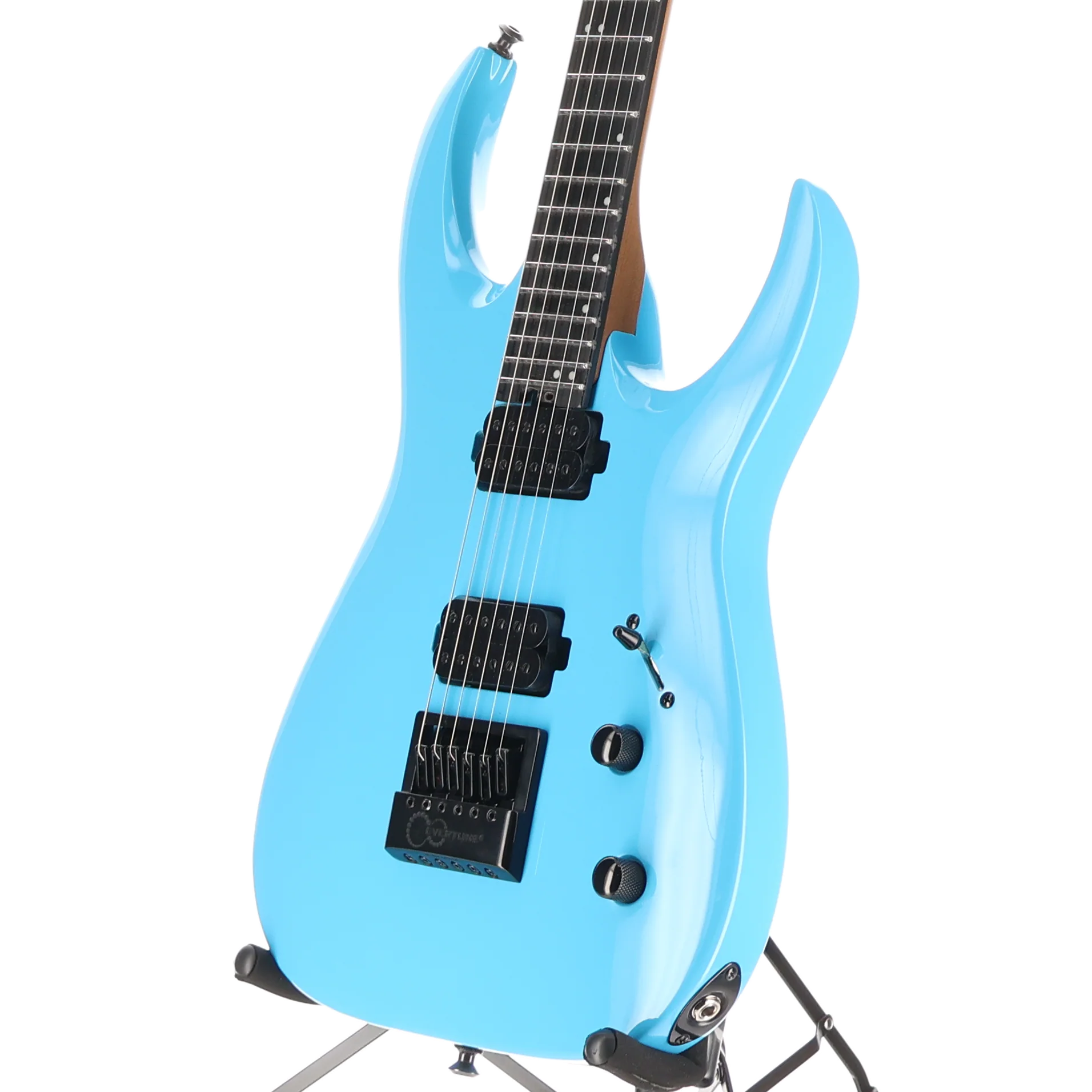 Jackson Pro Plus Series Signature Misha Mansoor Juggernaut ET6, Ebony Fingerboard, Riviera Blue (SR) (12465) - Image 4