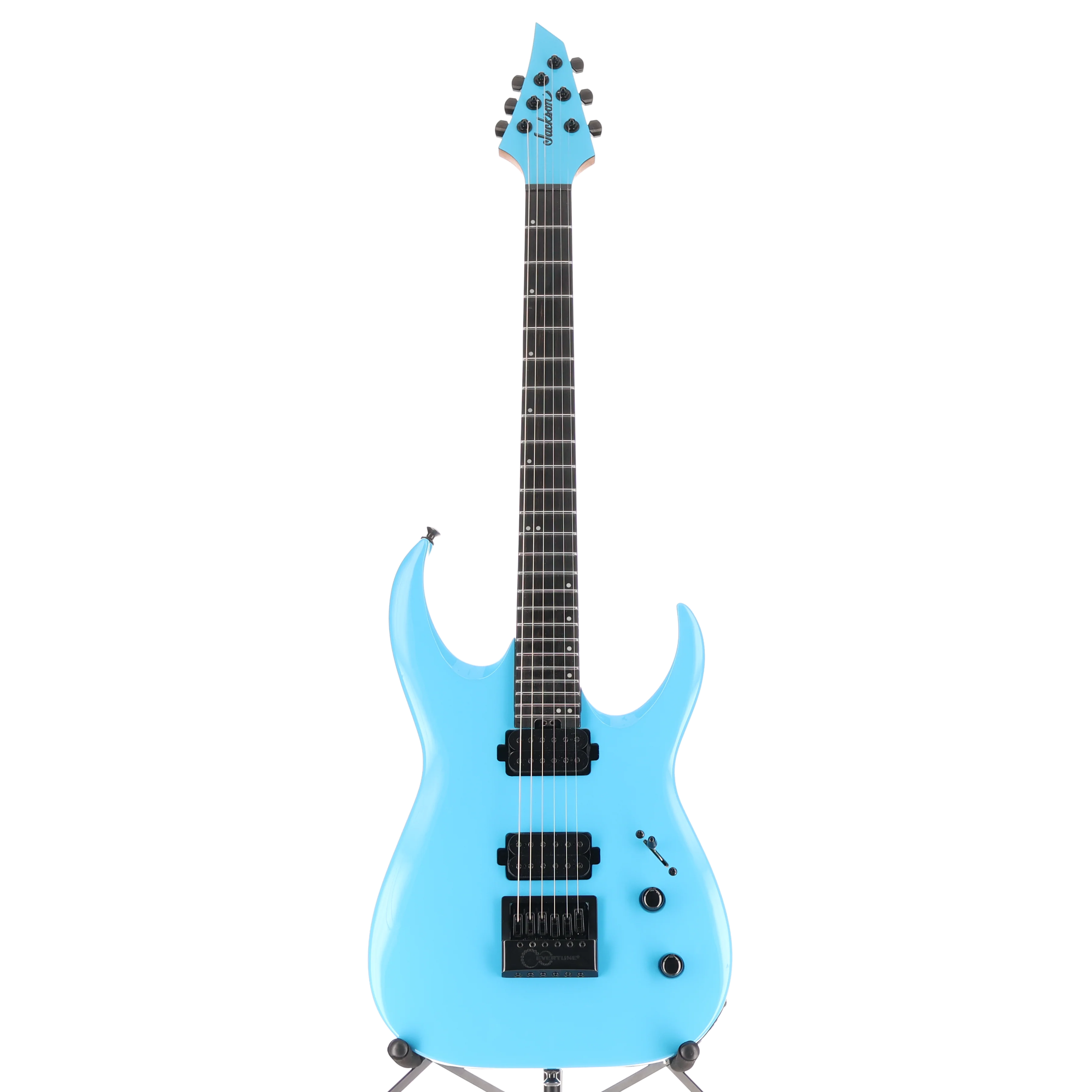 Jackson Pro Plus Series Signature Misha Mansoor Juggernaut ET6, Ebony Fingerboard, Riviera Blue (SR) (12465) - Image 5