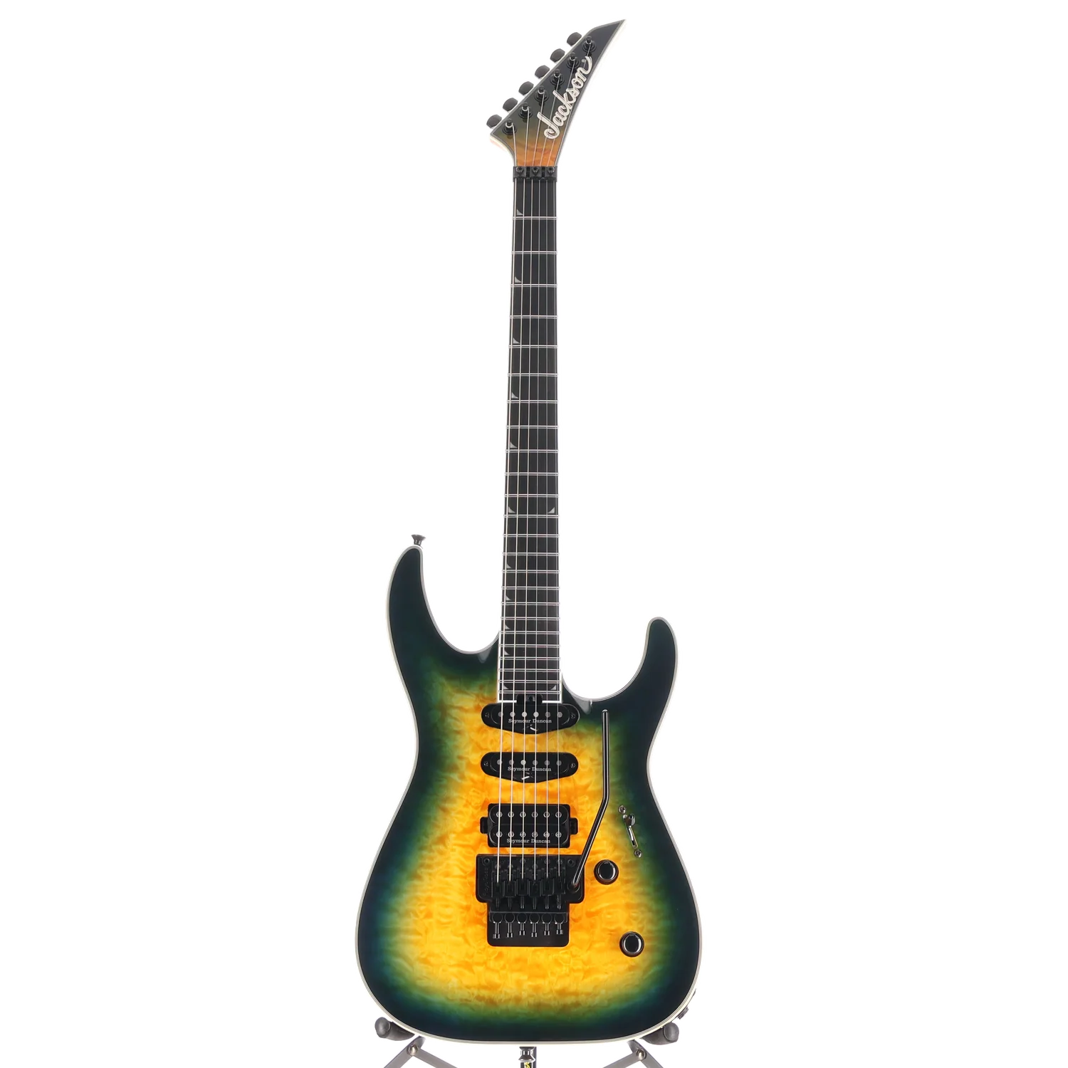 Jackson Pro Plus Series Soloist SLA3Q, Amber Blue Burst, Plays Great (A11) (04963) - Image 5