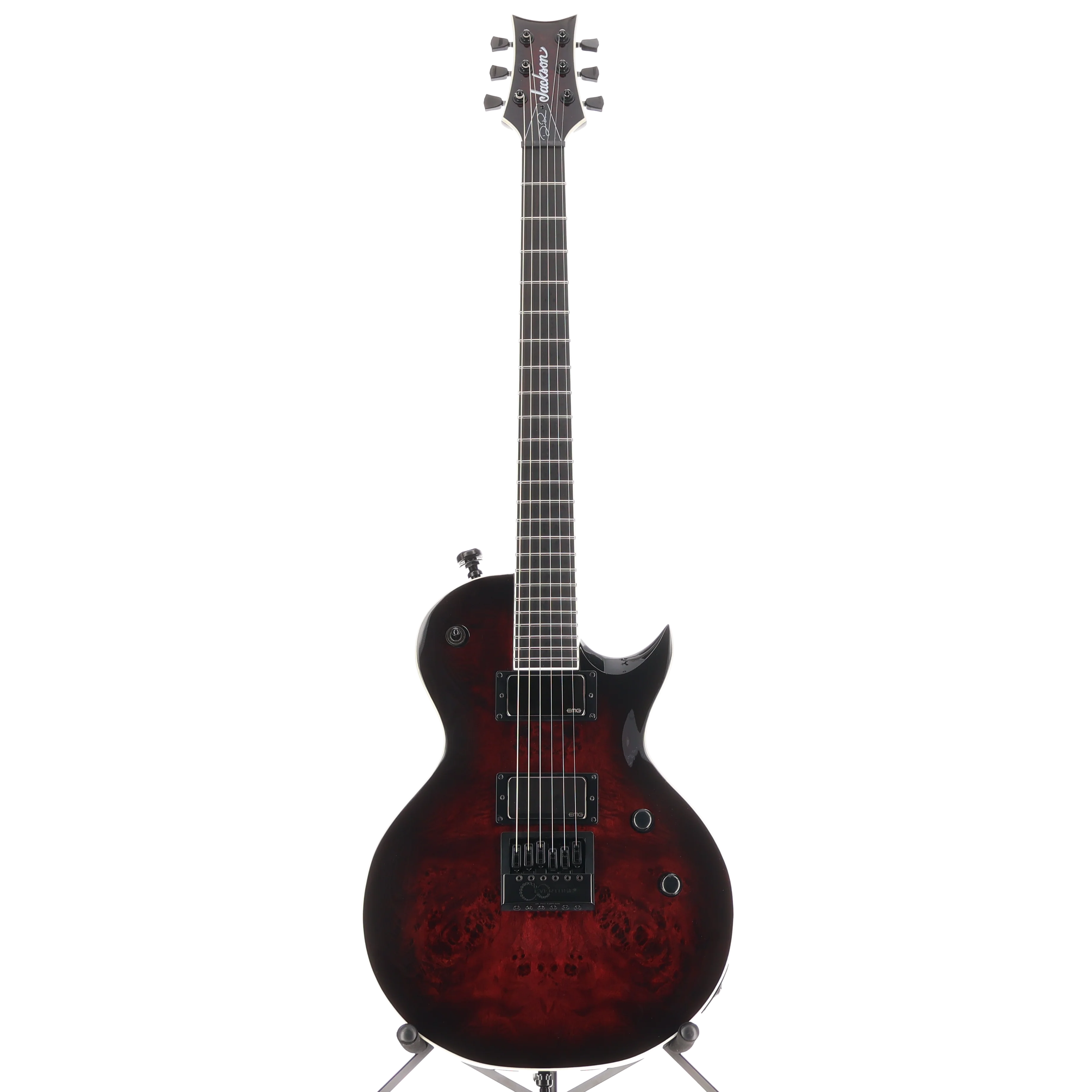 Jackson Pro Series Signature Diamond Rowe DR12MG EVTN6, Ebony Fingerboard, Dark Rose (P4) (00299) - Image 5