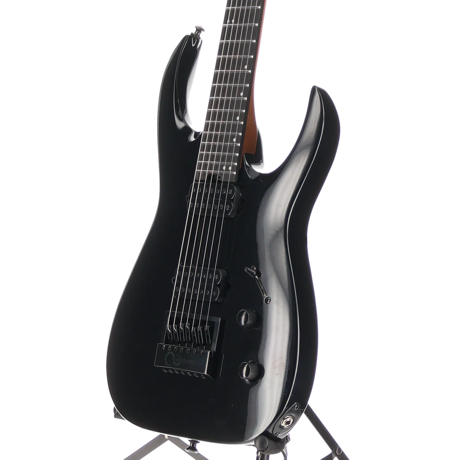 Jackson Pro Series Signature Misha Mansoor Juggernaut ET7, Metallic Black, Plays Great (SR) (11893) - Image 4