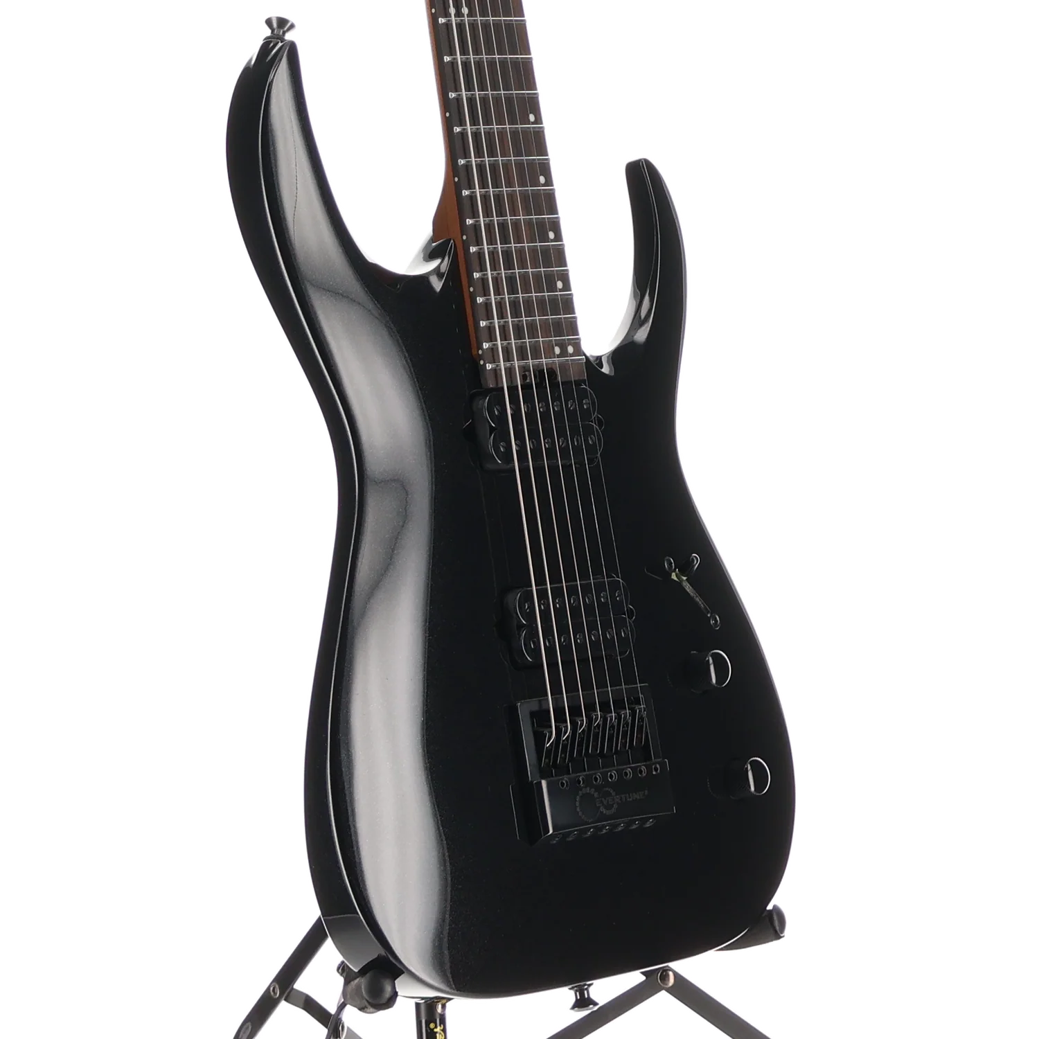 Jackson Pro Series Signature Misha Mansoor Juggernaut ET7, Metallic Black, Plays Great (U12) (07722) - Image 3