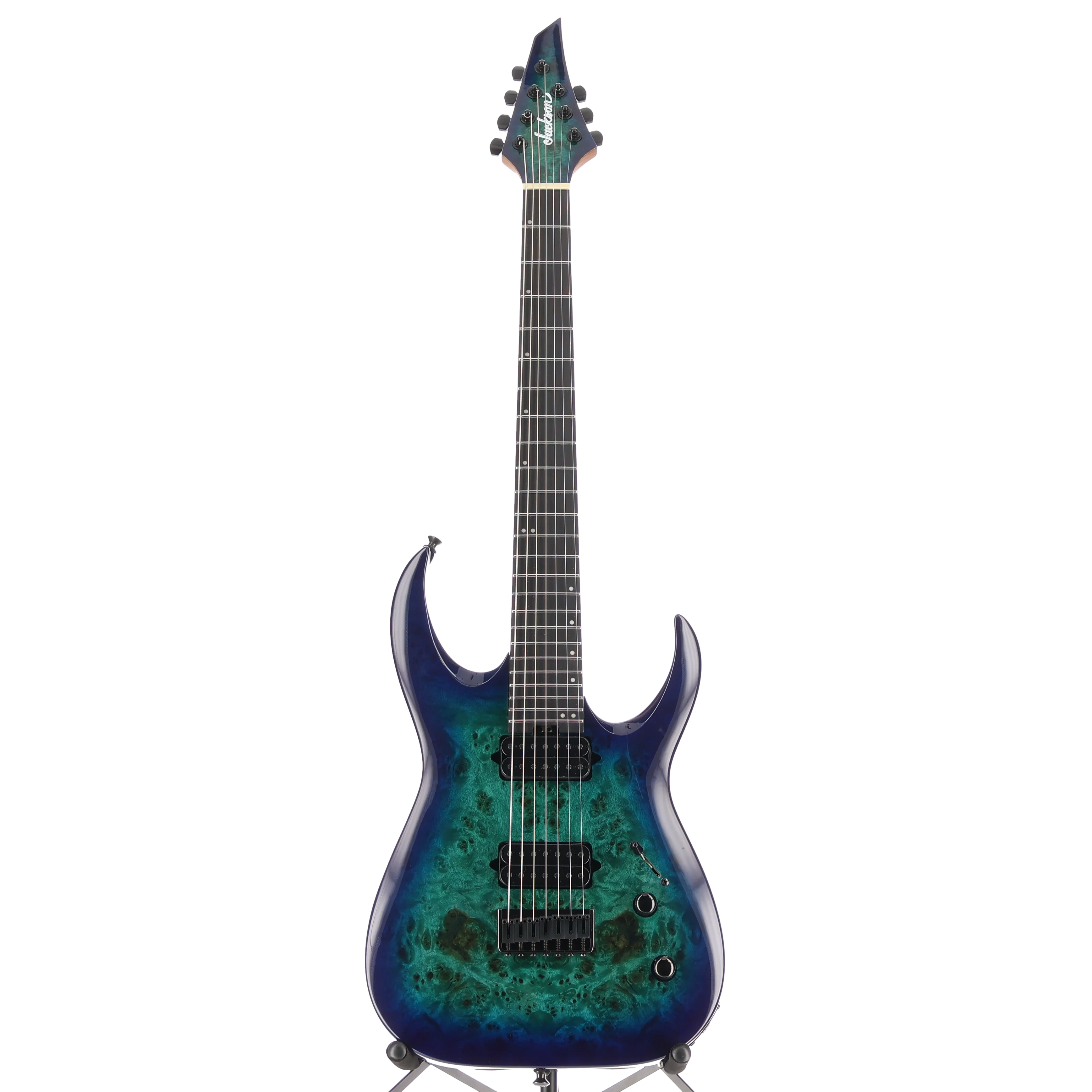 Jackson Pro Series Signature Misha Mansoor Juggernaut HT7P, Ebony Fingerboard, Chlorine Burst (O3) (02722) - Image 5