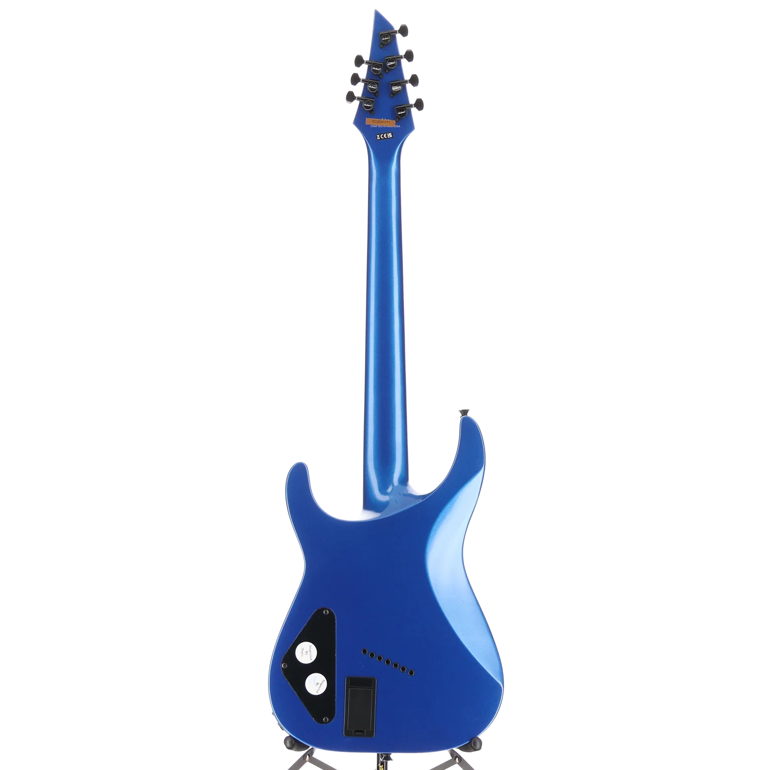 Jackson X Series Soloist Arch Top SLAT7 MS, Laurel Fingerboard, Metallic Blue, Pro Setup (A12) (43171) - Image 6