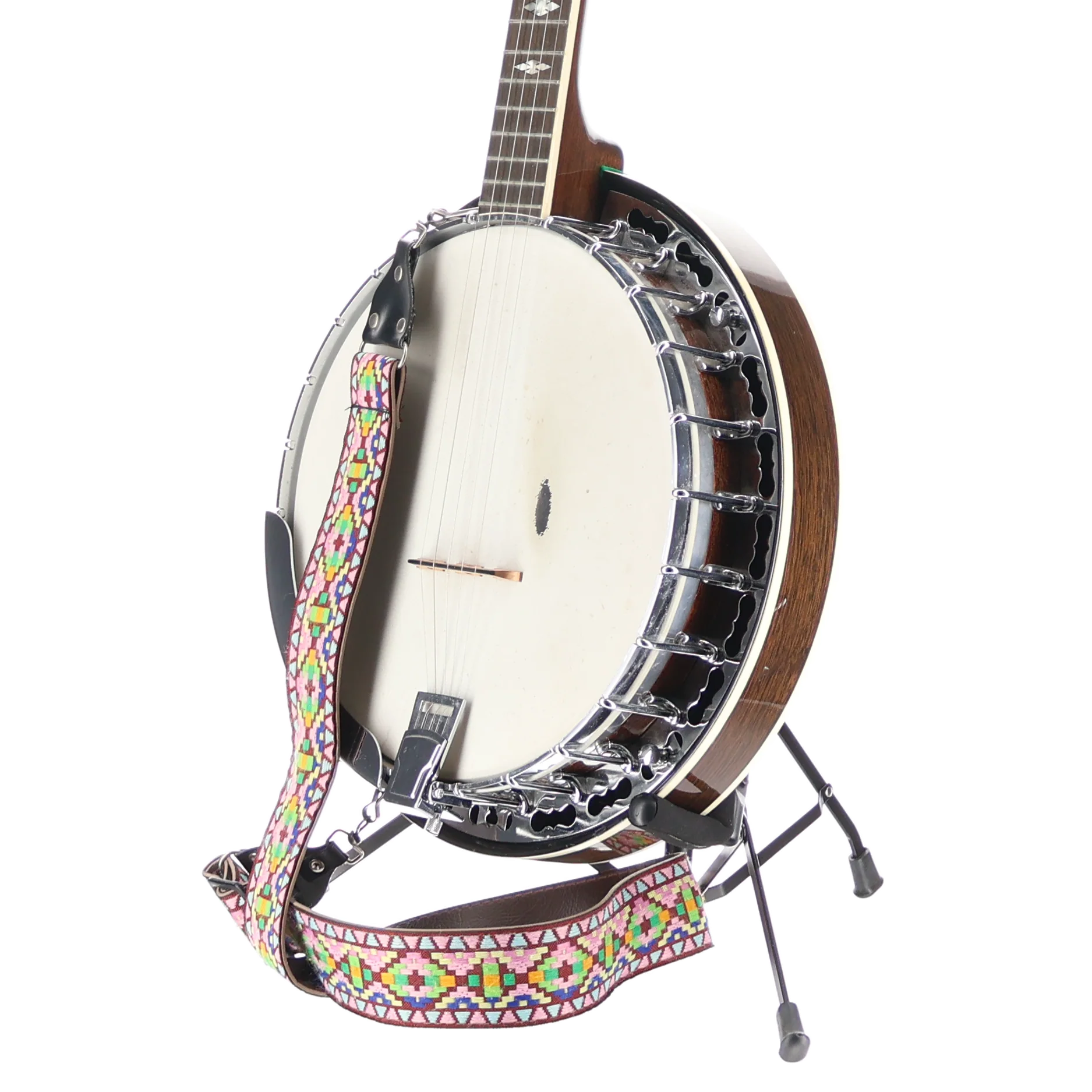 Odessa Vintage 1970s Odessa 5 String Resonator Banjo, Natural Mahogany w/case, Pro Setup (X5) (69001) - Image 4