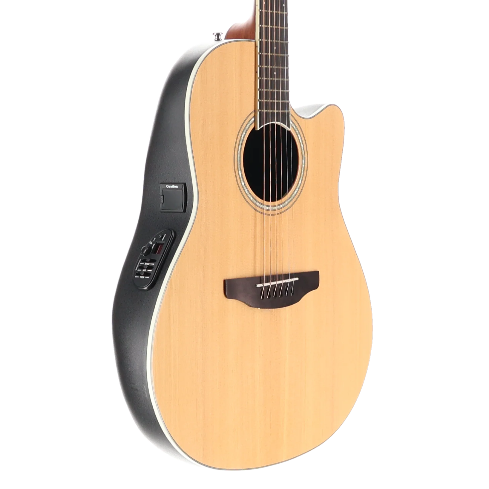 Ovation Celebrity Traditional E-Acoustic Guitar CS24-4, Natural, Plays Great (SR) (70051) - Image 4