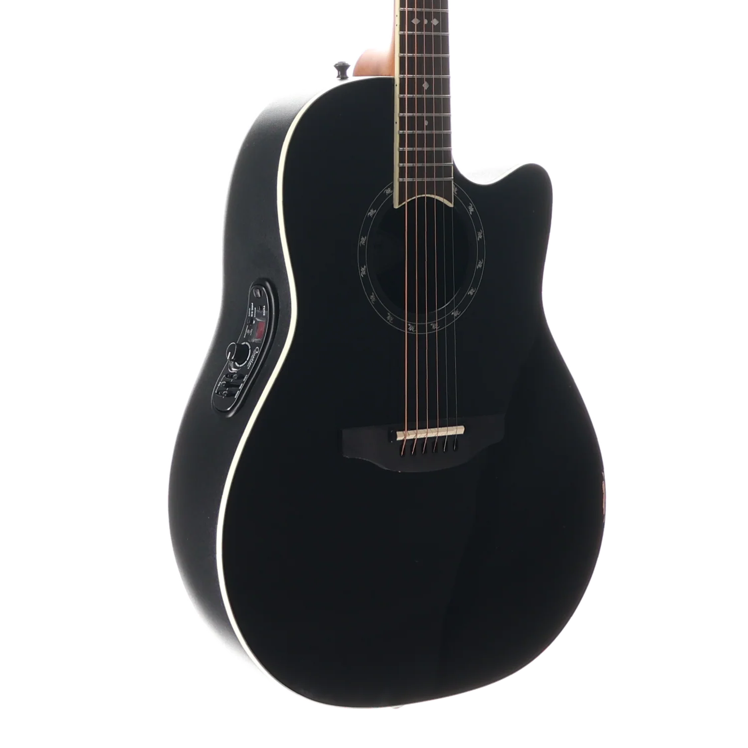 Ovation Pro Series Standard Balladeer E-Acoustic Guitar 2771AX-5, Black, Plays Great (SR) (91652) - Image 3