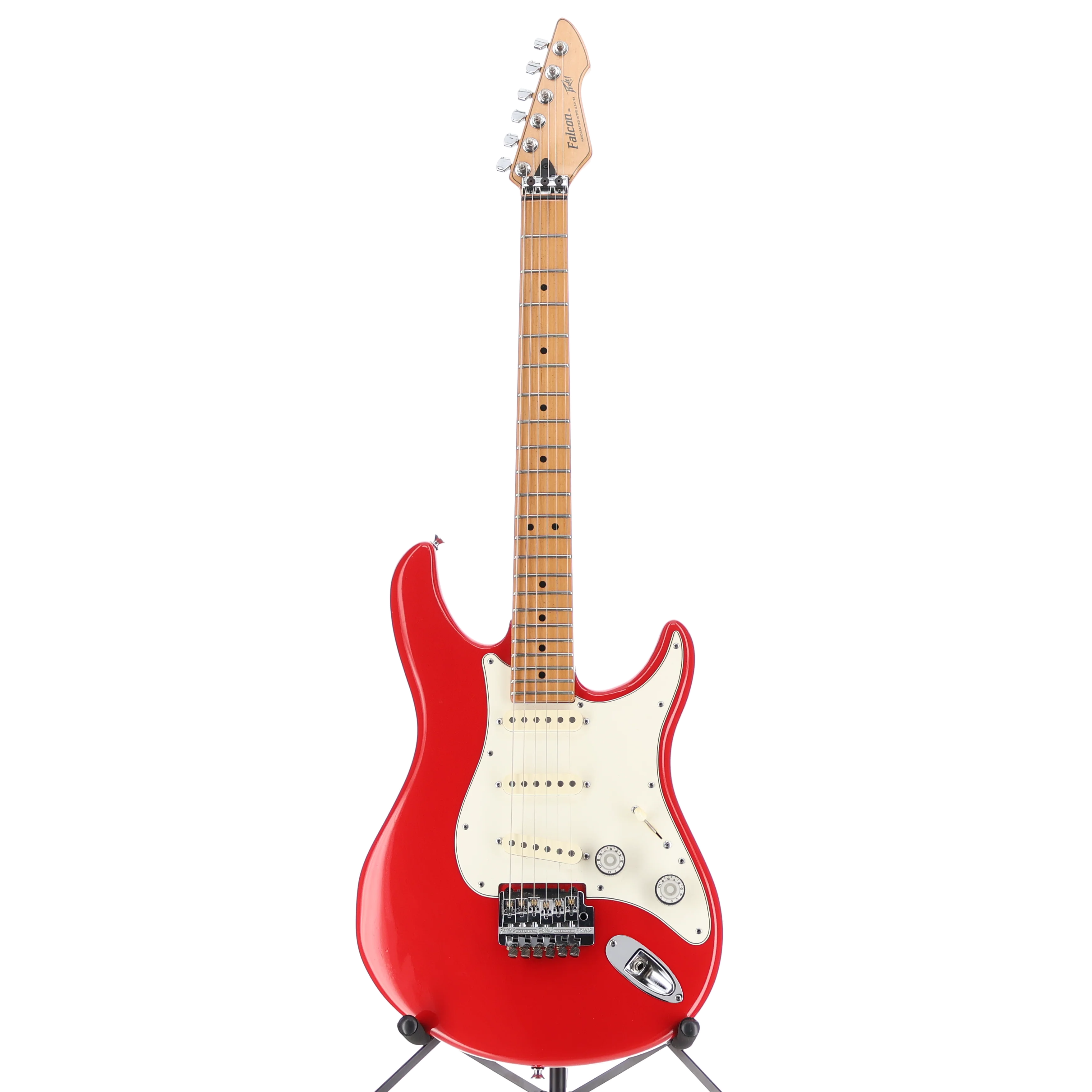 Peavey Early 80's Falcon Electric Guitar, Laser Red, Professional Setup (BB5) (96166) - Image 5