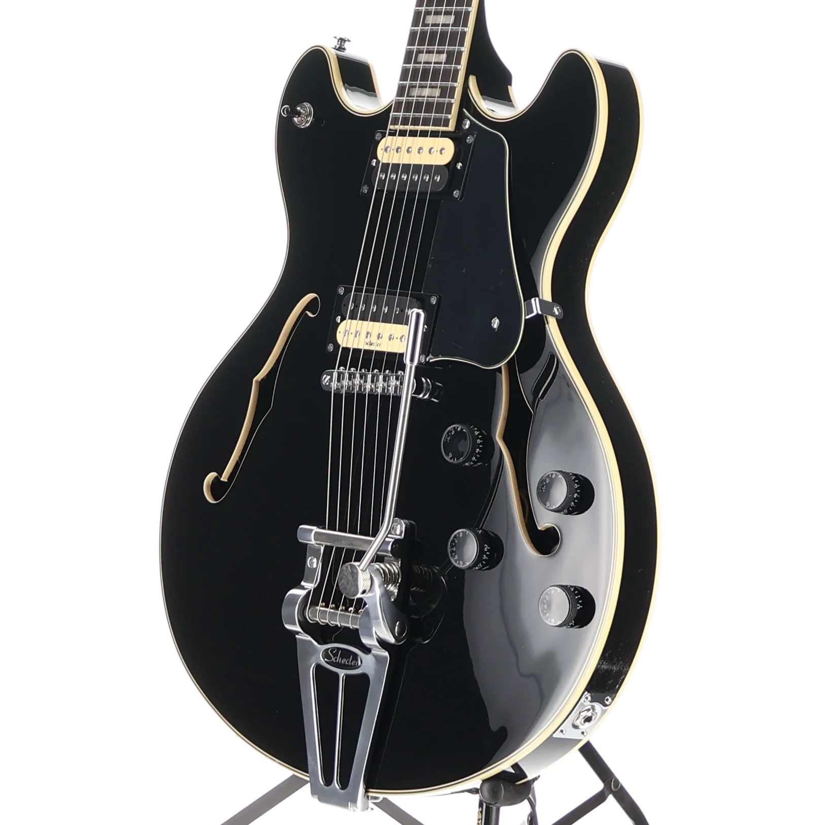 Schecter Corsair Gloss Black, Ebony Fretboard, Plays Great (SR) (39004) - Image 4
