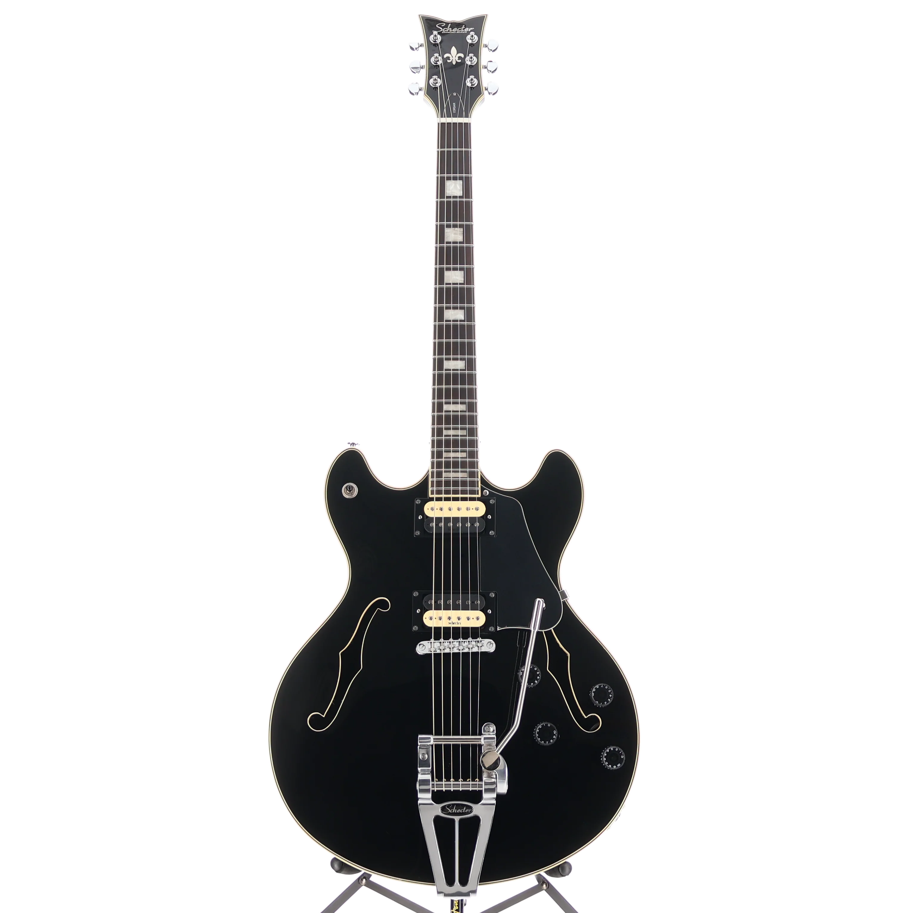 Schecter Corsair Gloss Black, Ebony Fretboard, Plays Great (SR) (39004) - Image 5